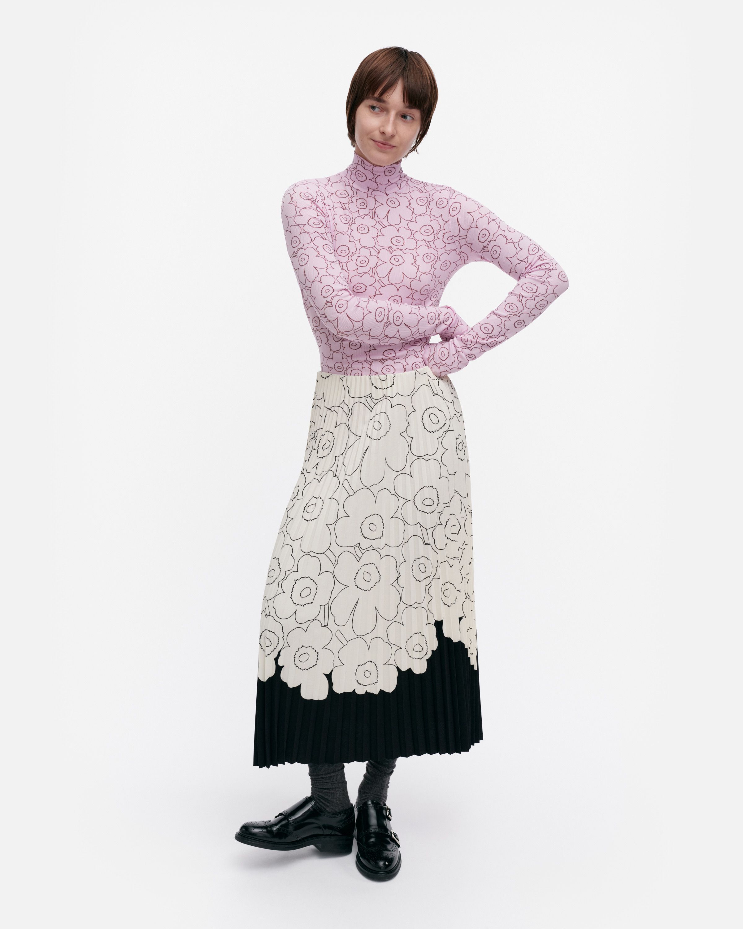 ☆ marimekko ☆ Solmia Piirto Unikko 550 - タートルネック Solmia Piirto Unikko Turtleneck shirt | Marimekko