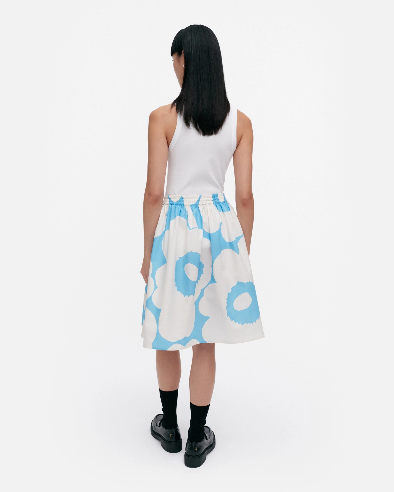 Poiminnot Unikko, Skirt, blue, off white,