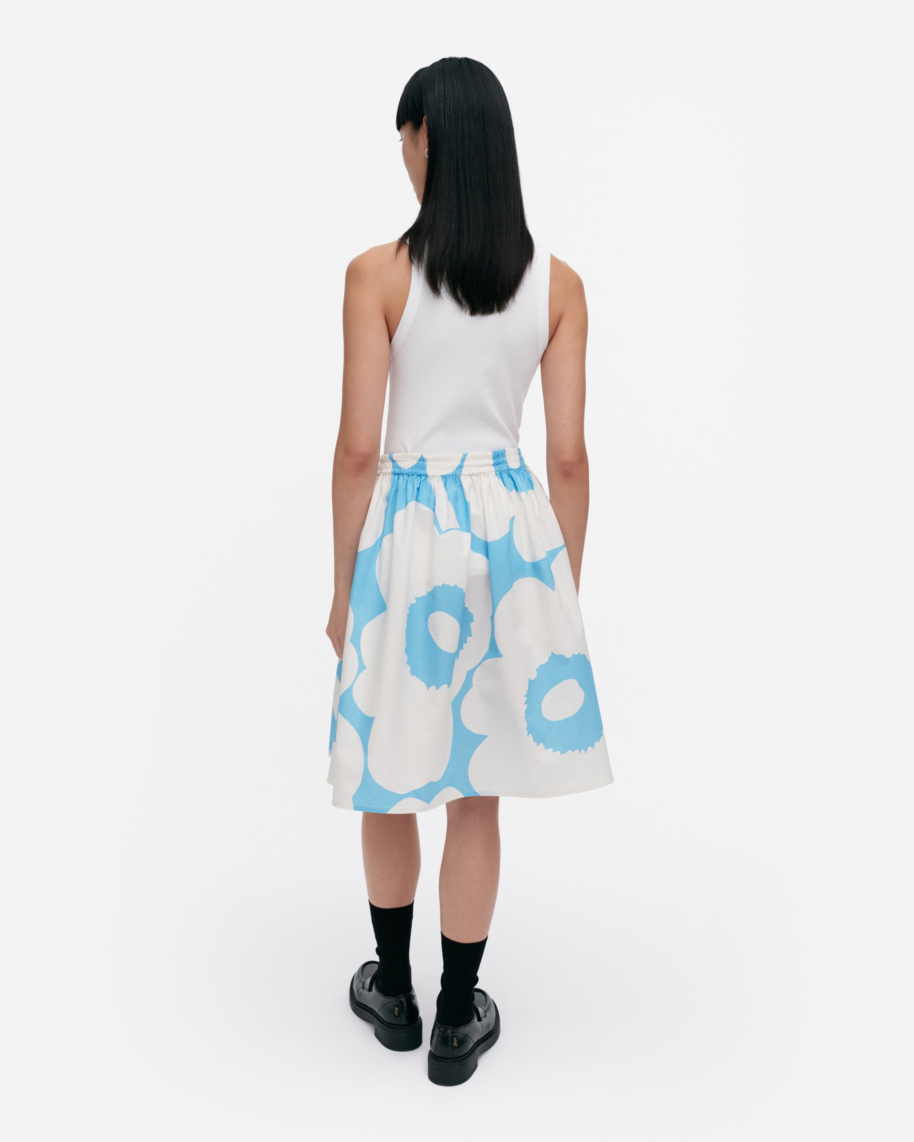 Poiminnot Unikko, Skirt, blue, off white,
