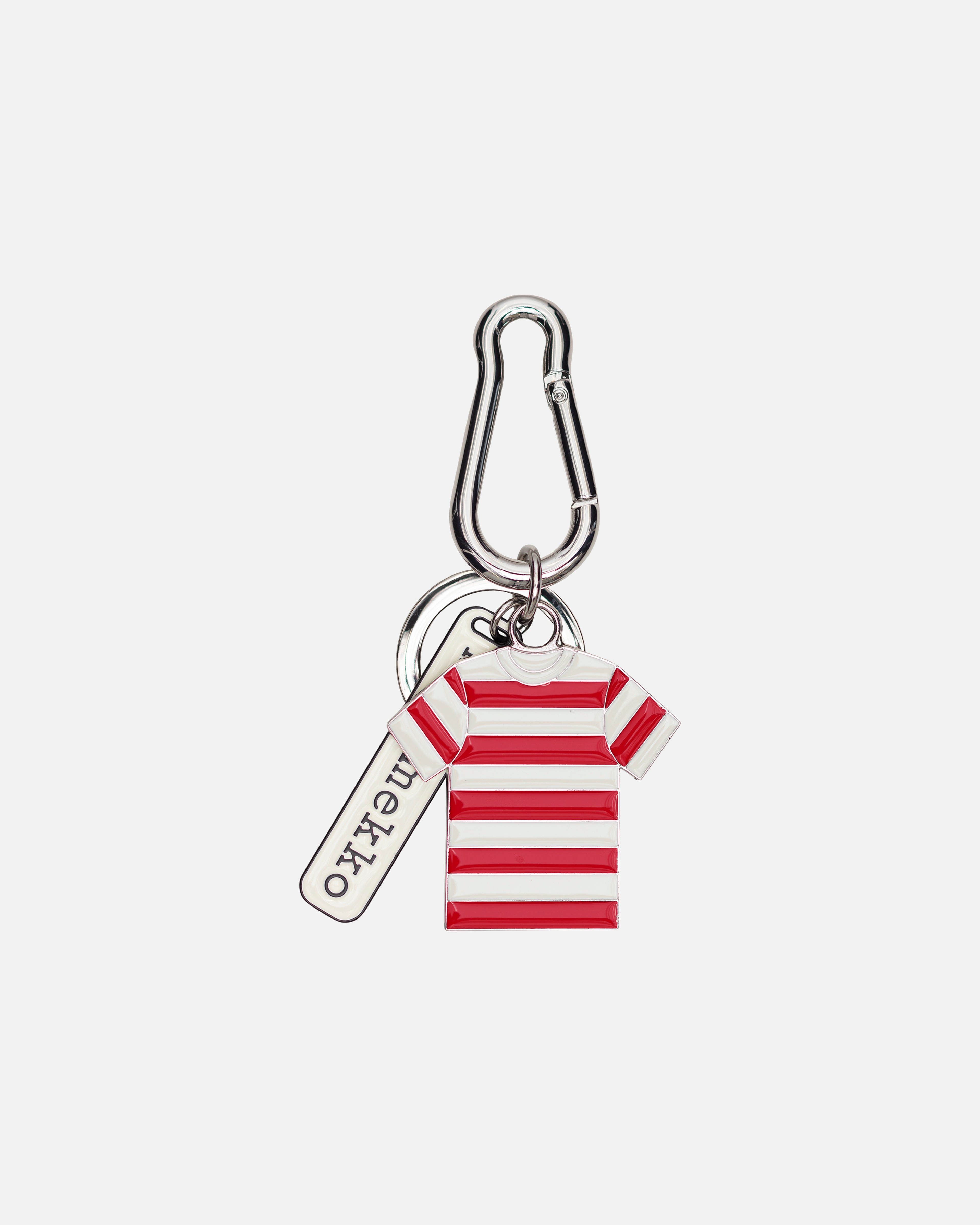 Tasaraita Keyring, Key chain, red, off white,
