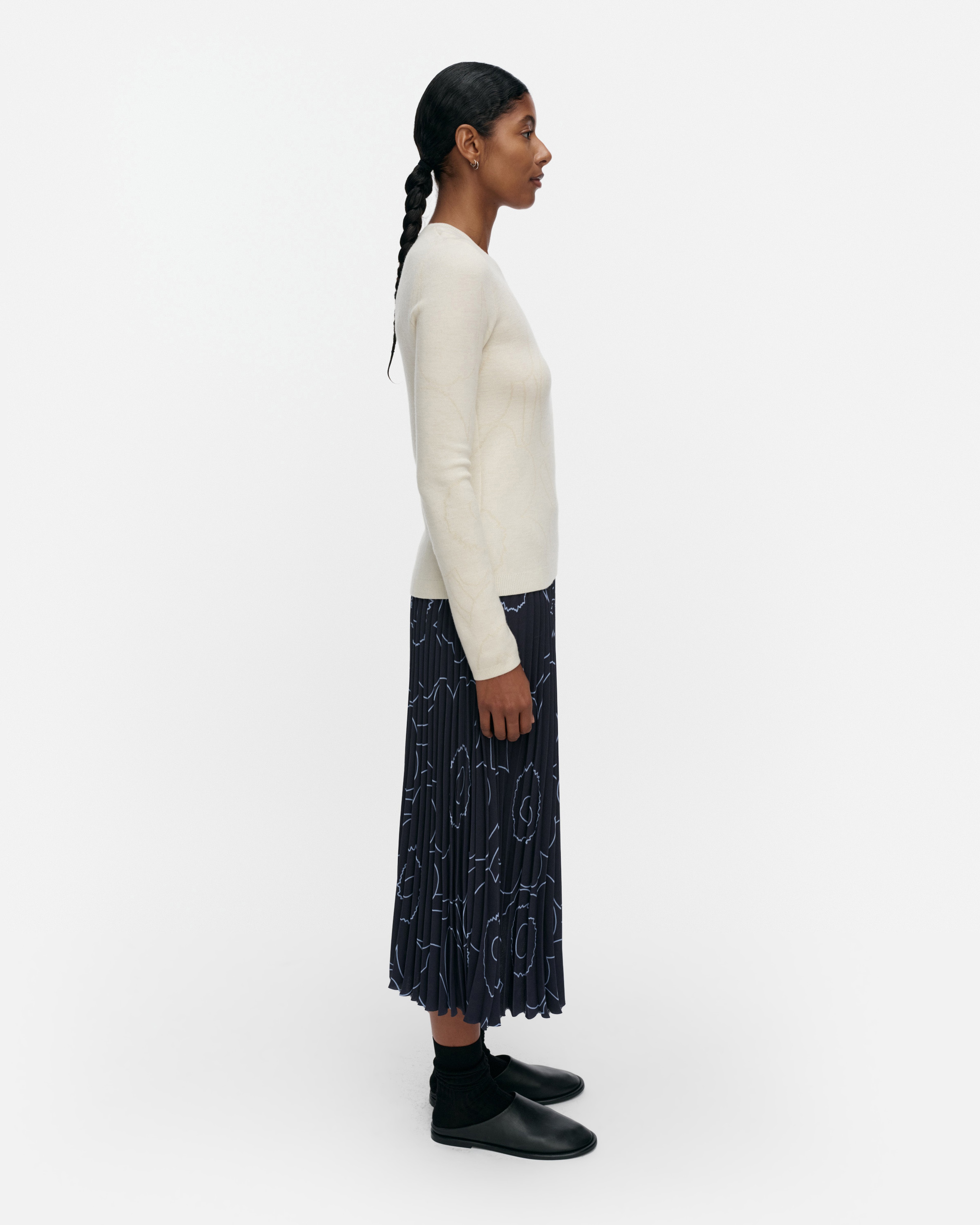 RWS Rullata Piirto Unikko, Strickpullover, Cremefarben, Cremefarben,