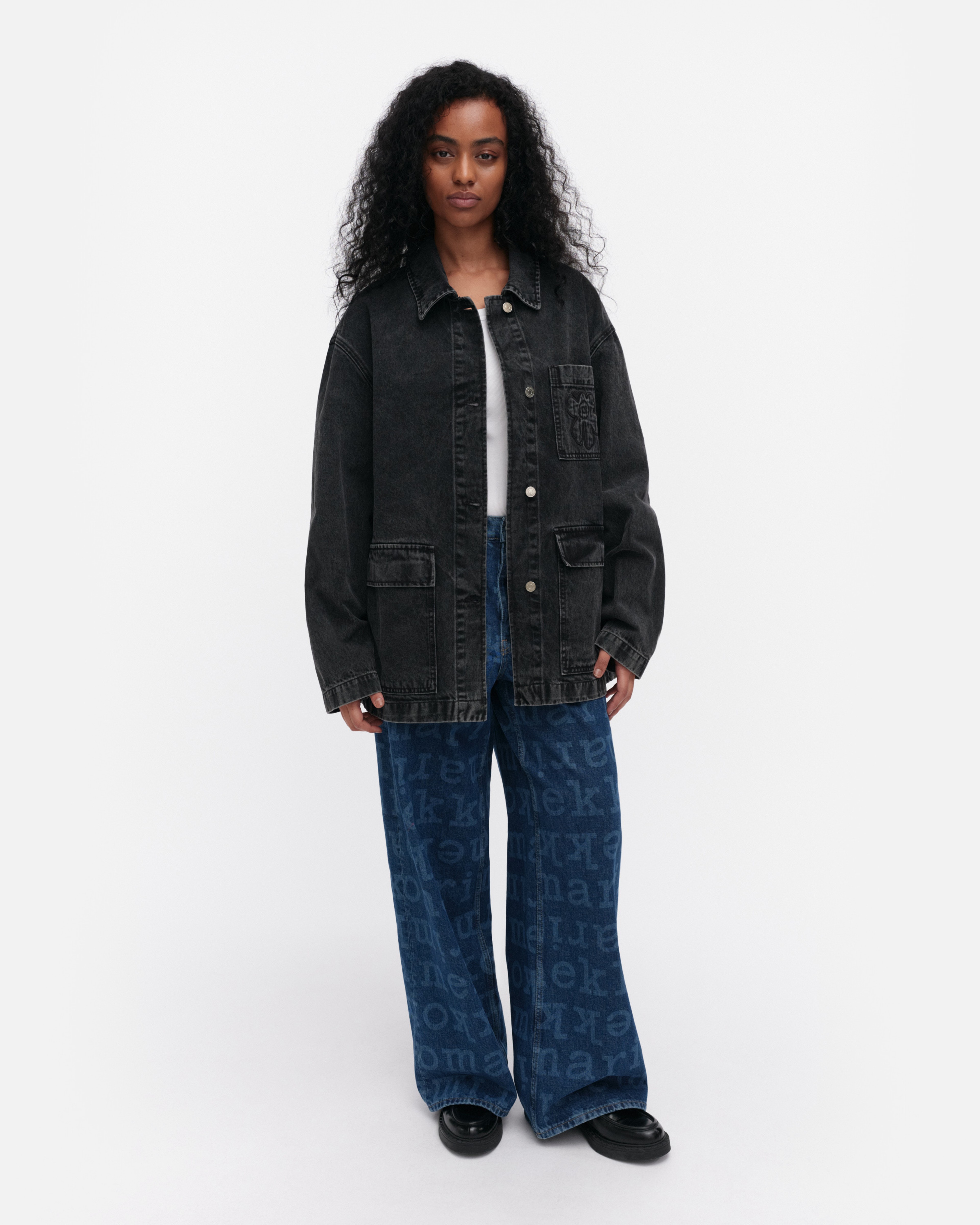 Maridenim Poweri Unikko, Farkkutakki, washed black,