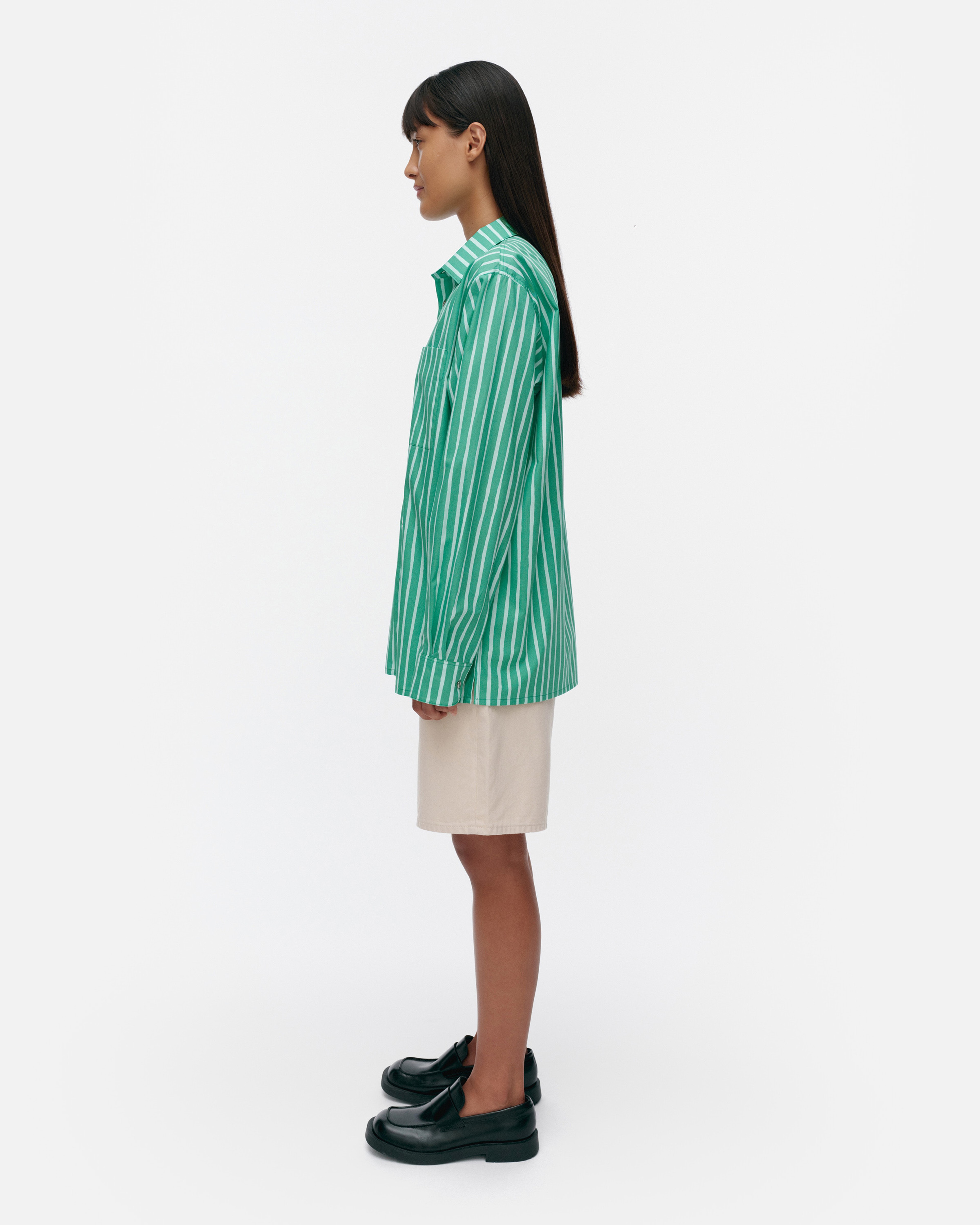 Jokapoika, Kioski cotton shirt, light turquoise, turquoise,