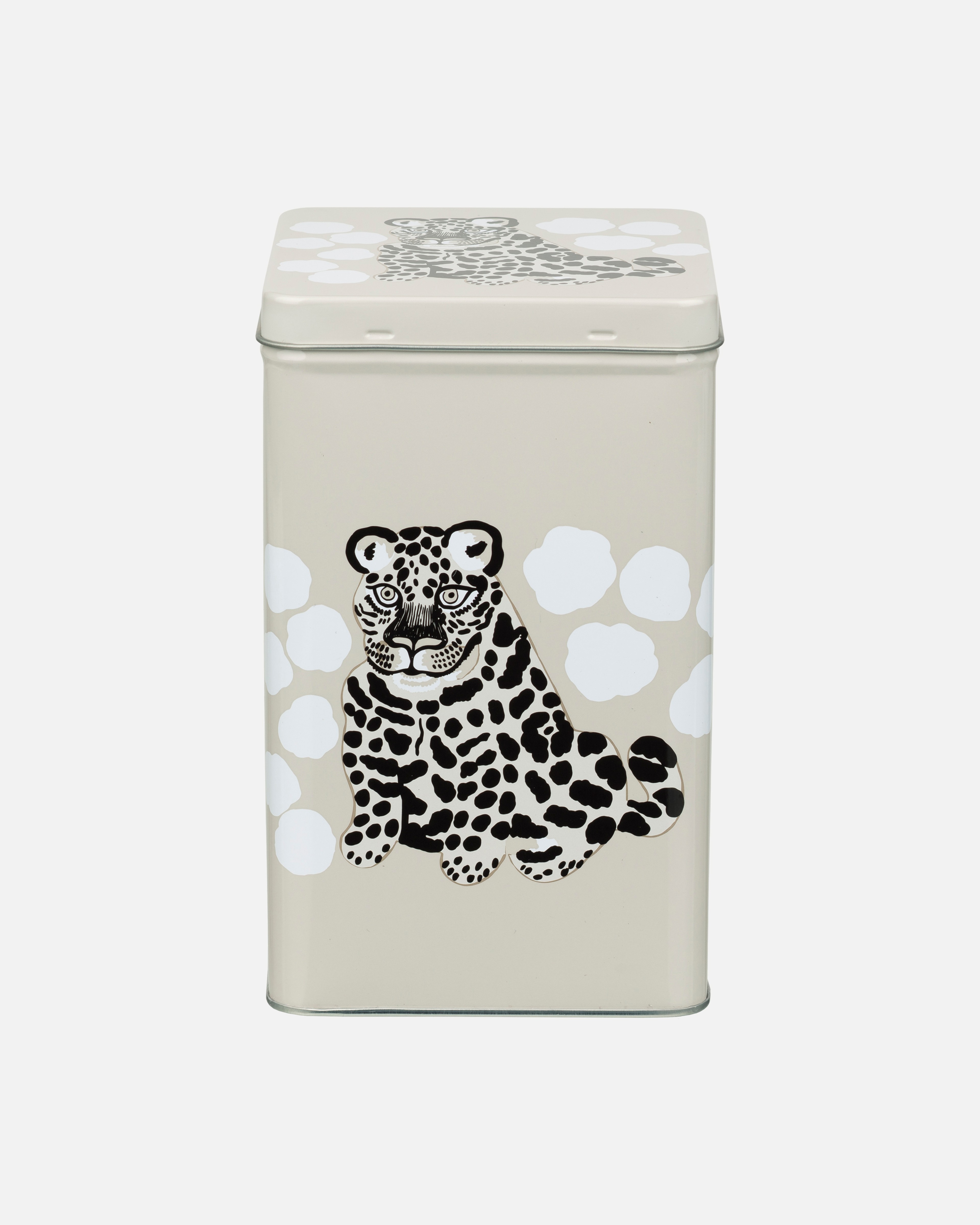 Kaksoset, Tin box, greige, black, white,