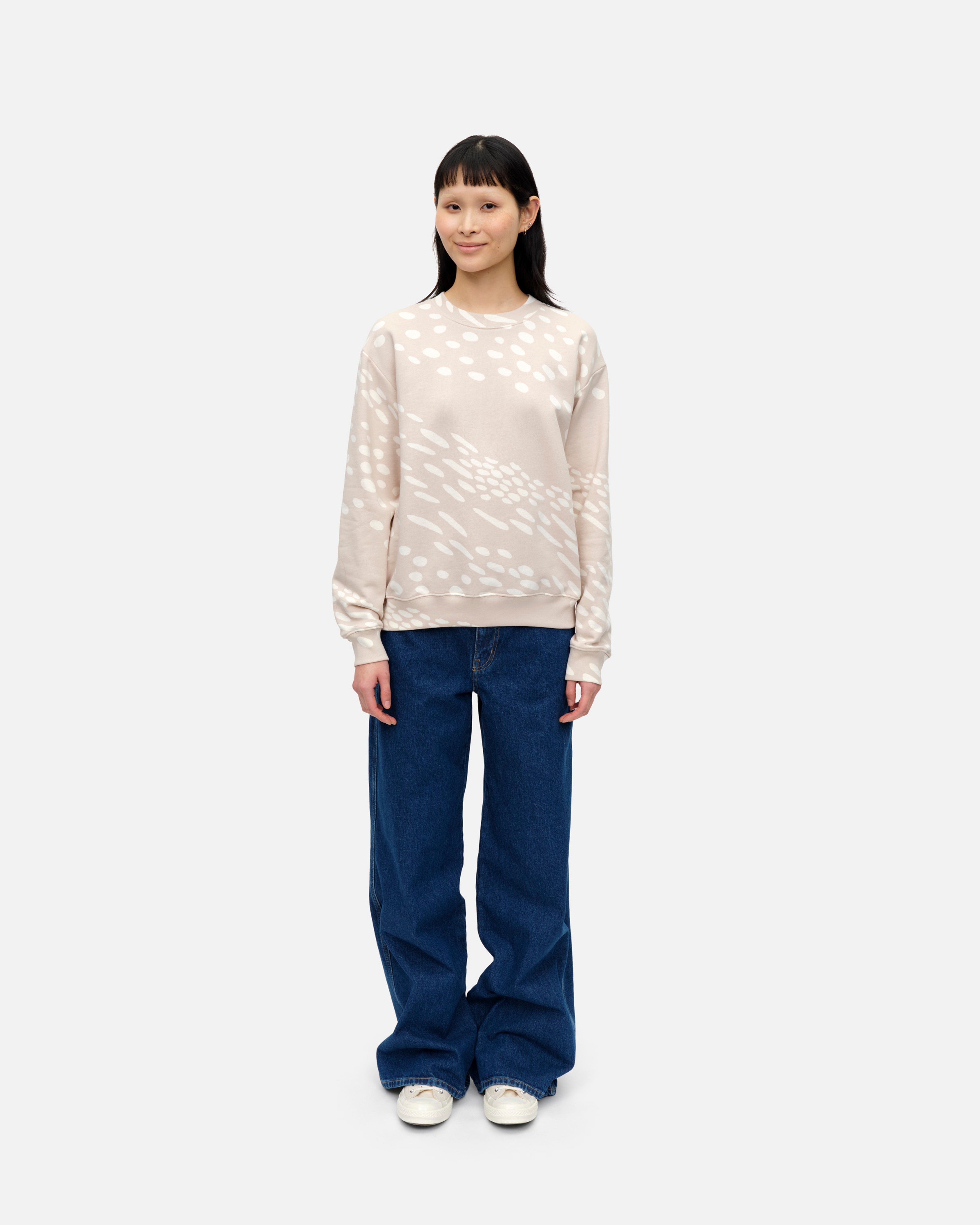 Lieko Kottarainen, Sweatshirt, light beige, off white,