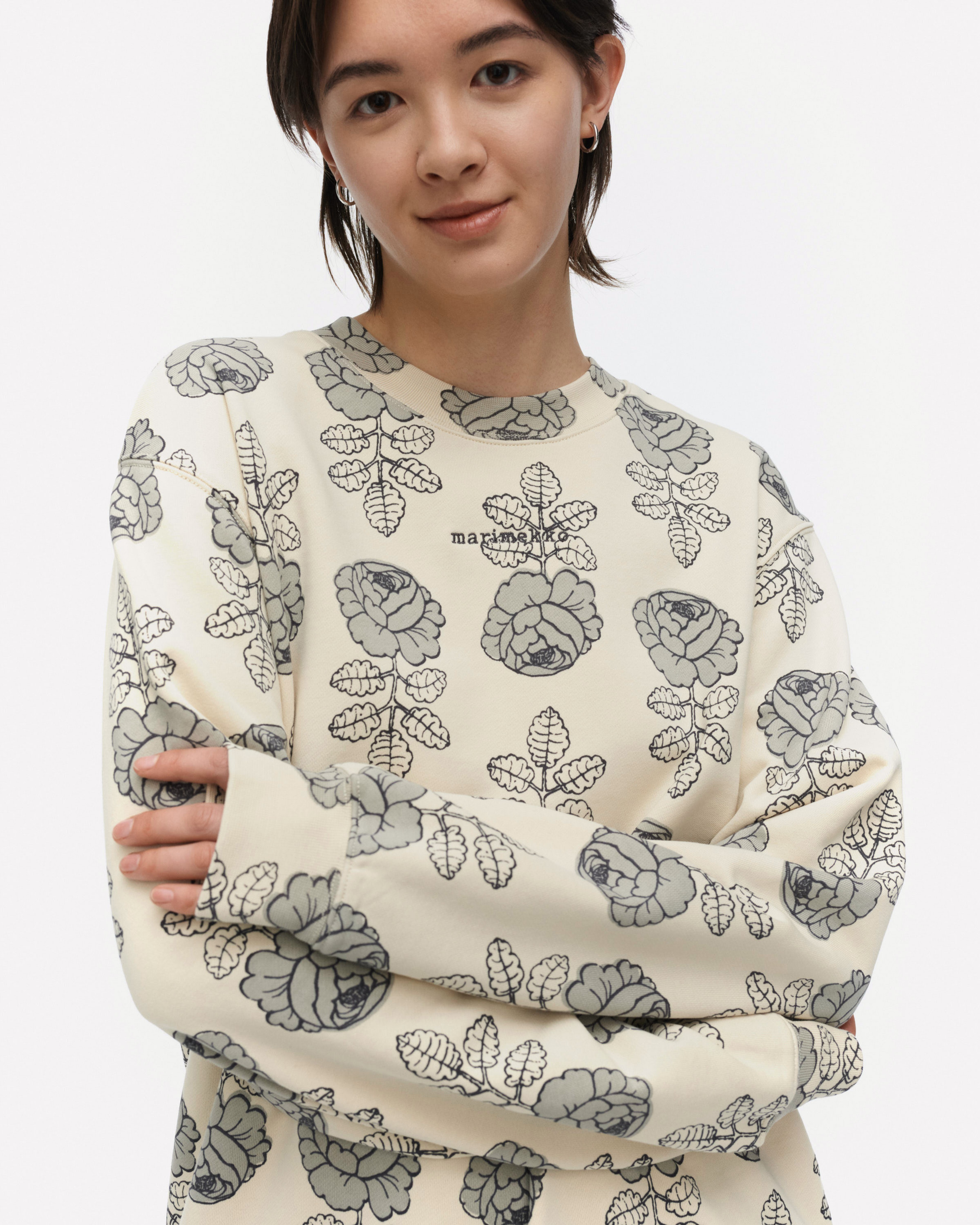 Loisto Vihkiruusu, Kioski sweatshirt, beige, grey,