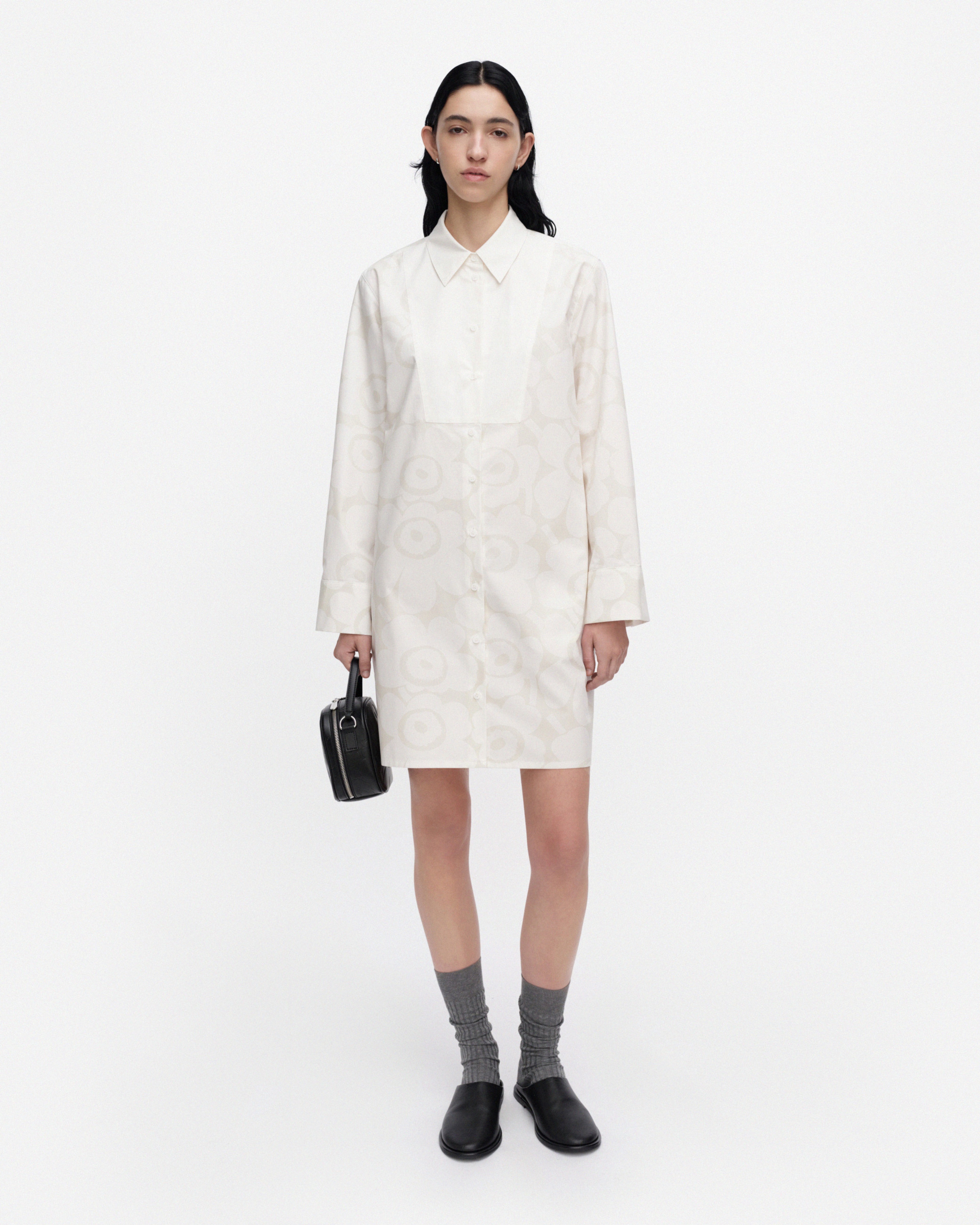Arvostus Unikko, Dress, off white, light grey,