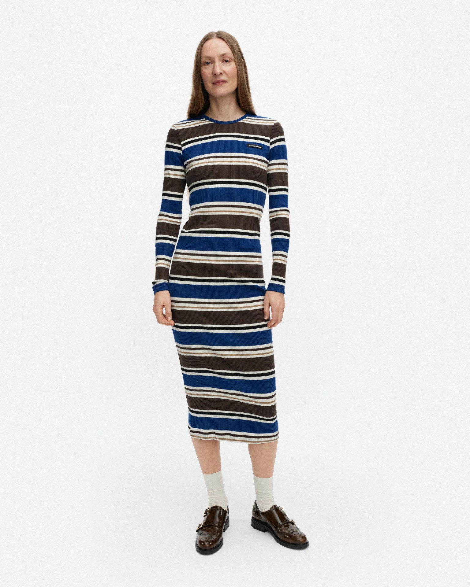 Hytinä Helvi, Kleid, Blau, Braun, Schwarz, Weiß,