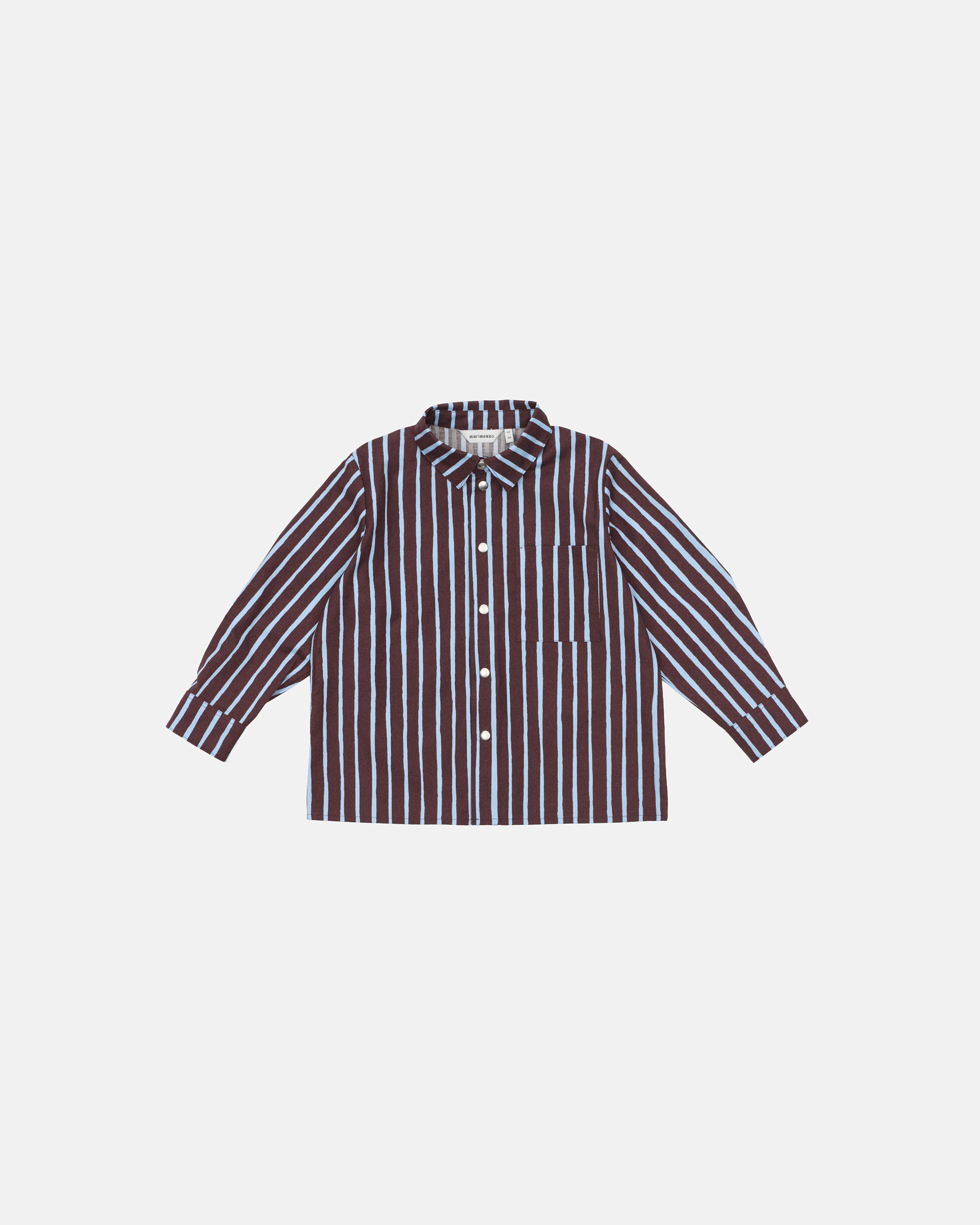 Vinkke Piccolo, Kids´ shirt 92/98-128/134, brown, light blue,