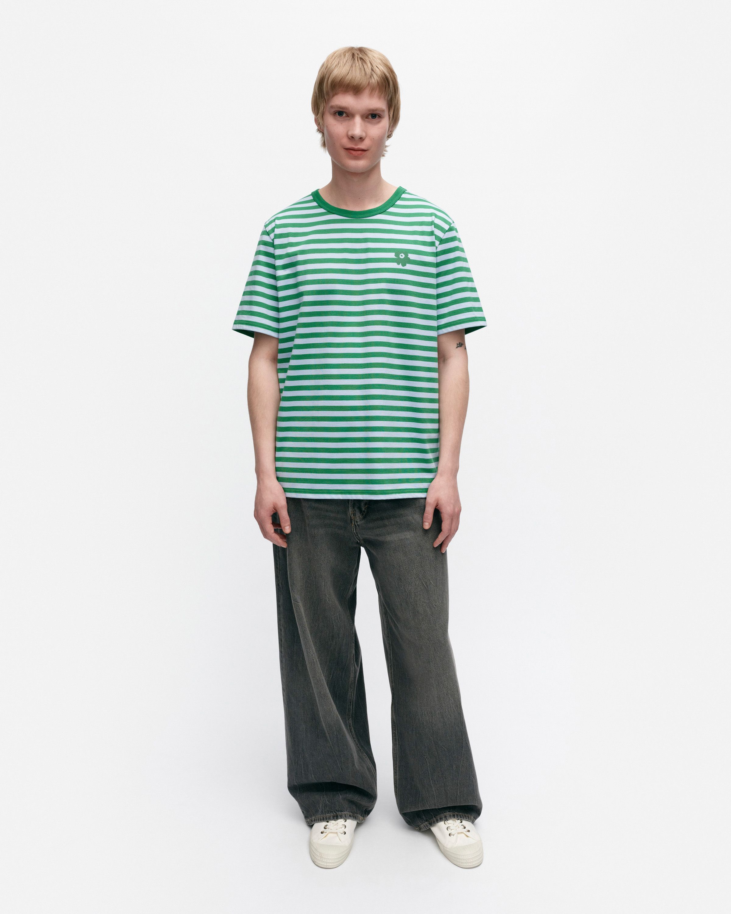 Kioski Tasaraita Men´s Shortsleeve T-shirt | Marimekko