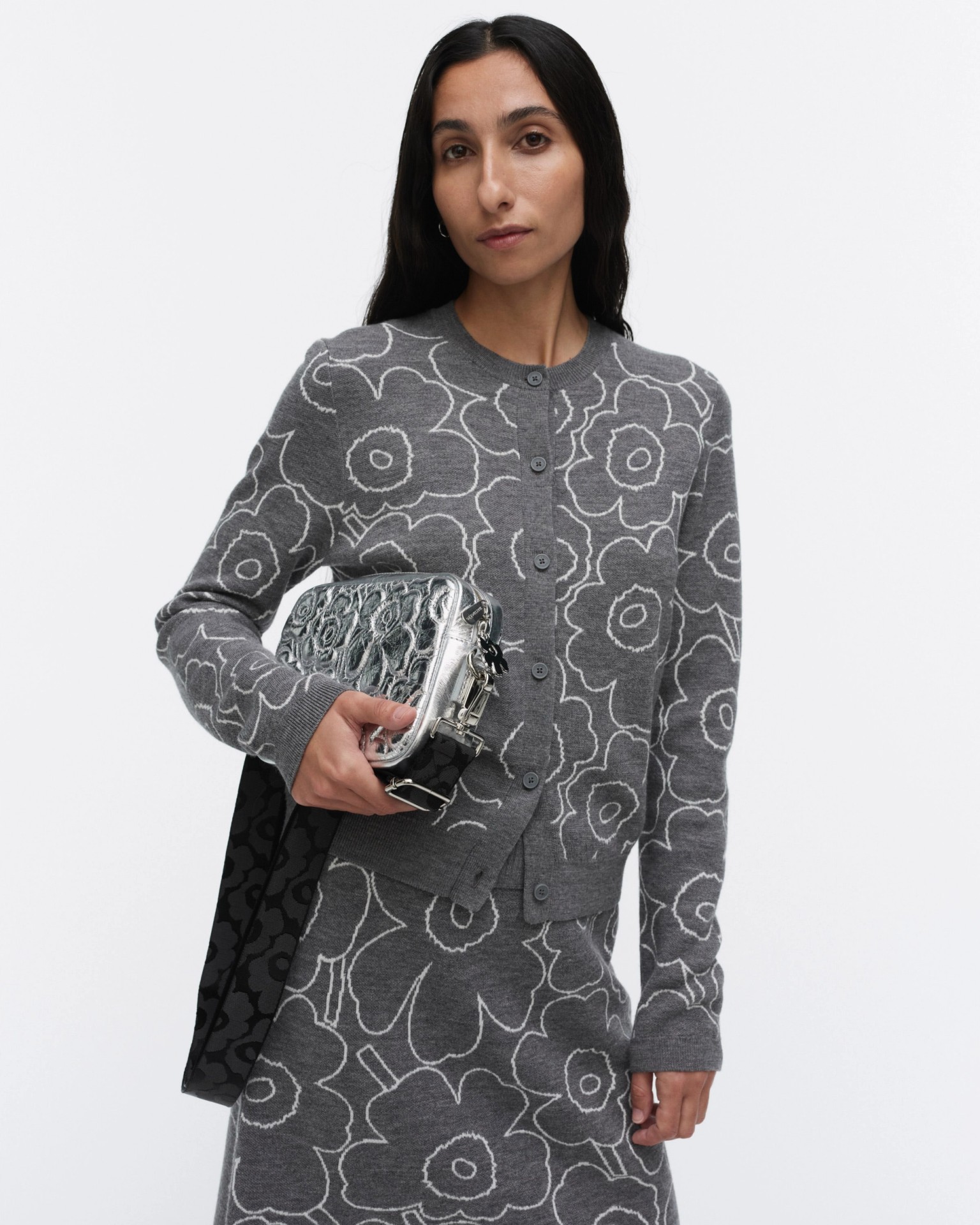 Soft Gratha Unikko, Shoulder bag, silver,
