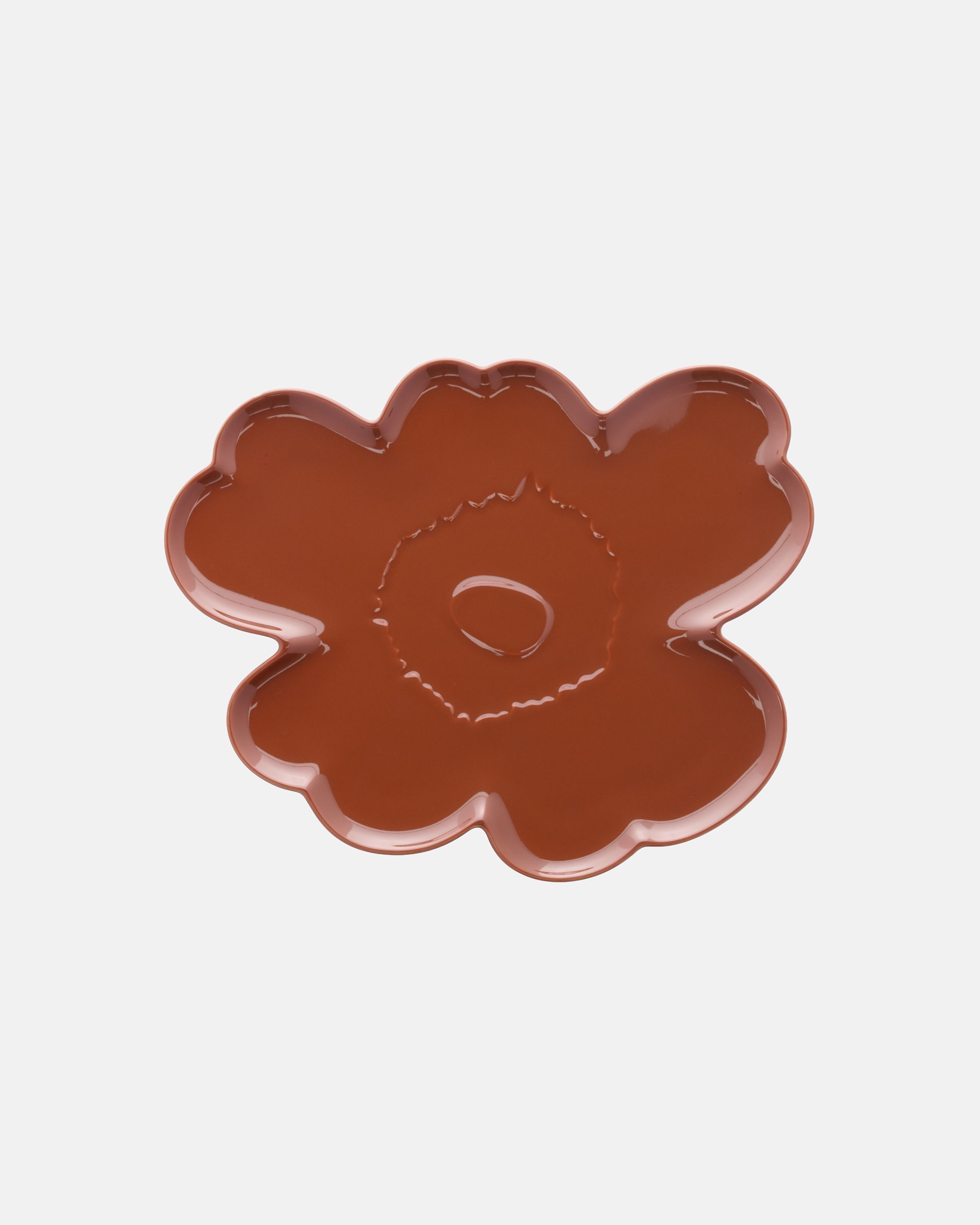 Unikko Plate 32 cm chestnut | Marimekko