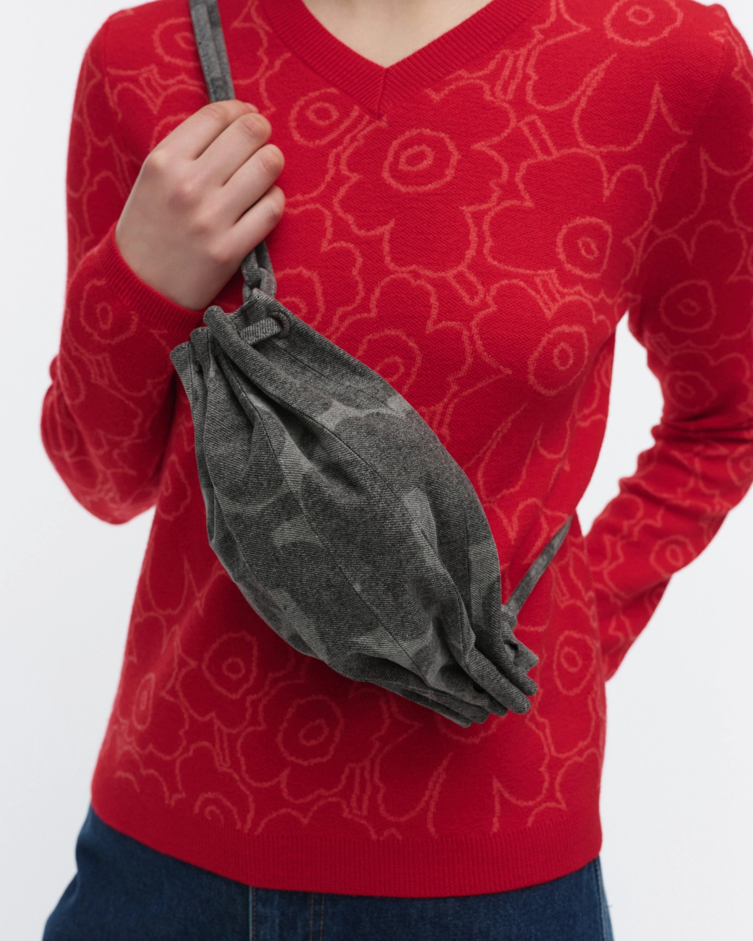 Pikku Karla Denim, Shoulderbag, light grey,