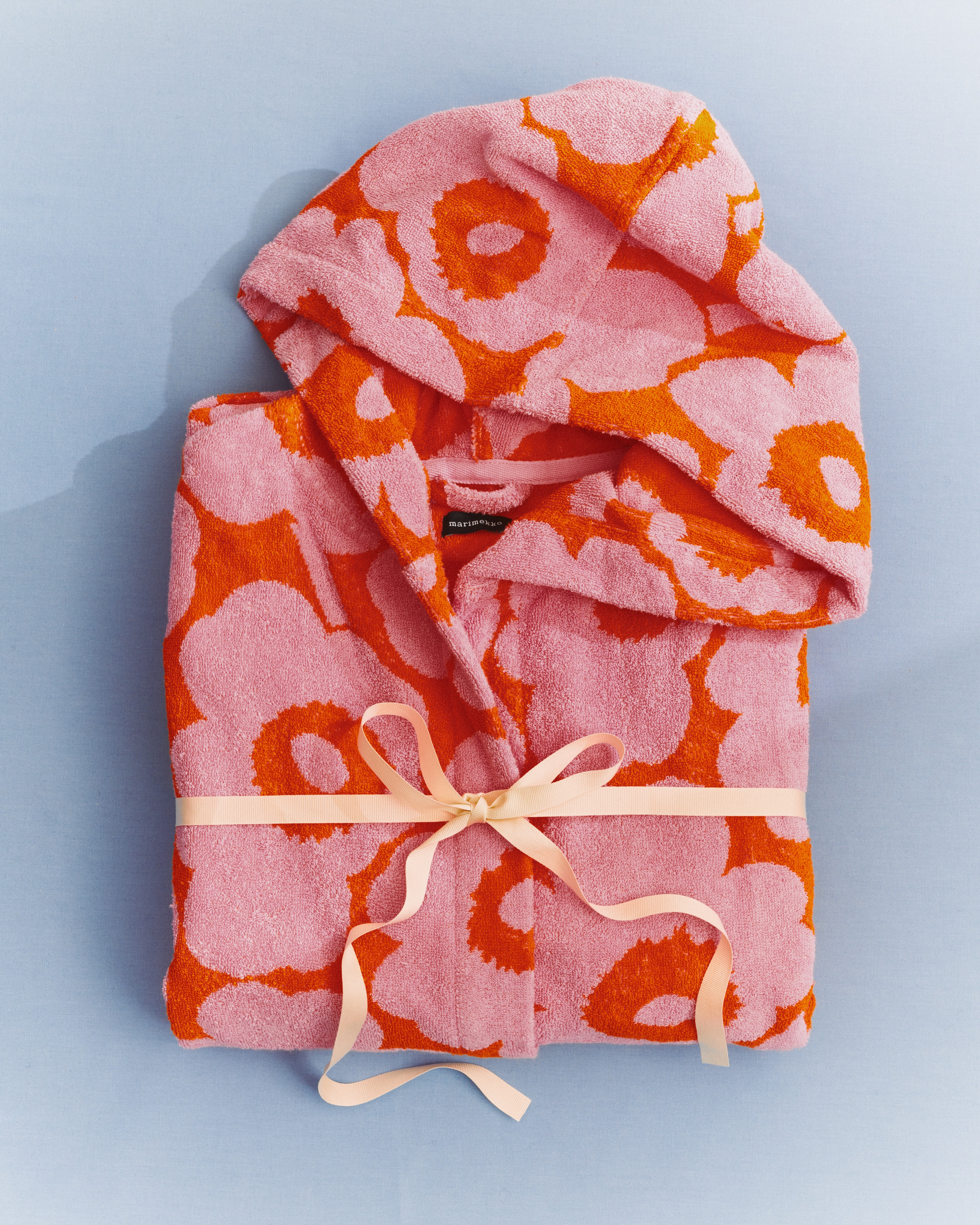 Pieni Unikko, Bath robe, orange, pink,