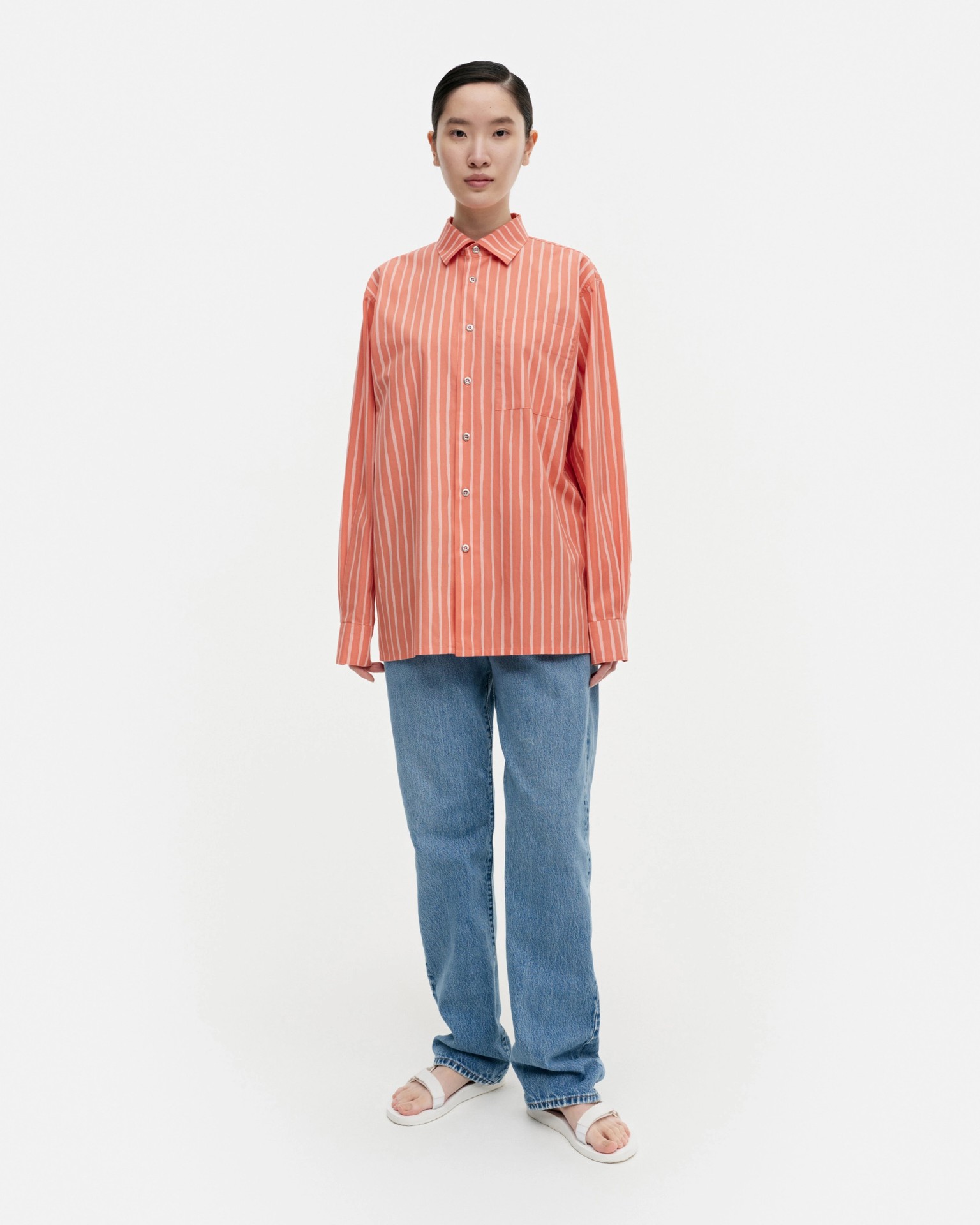 Jokapoika, Shirt, peach, light pink,