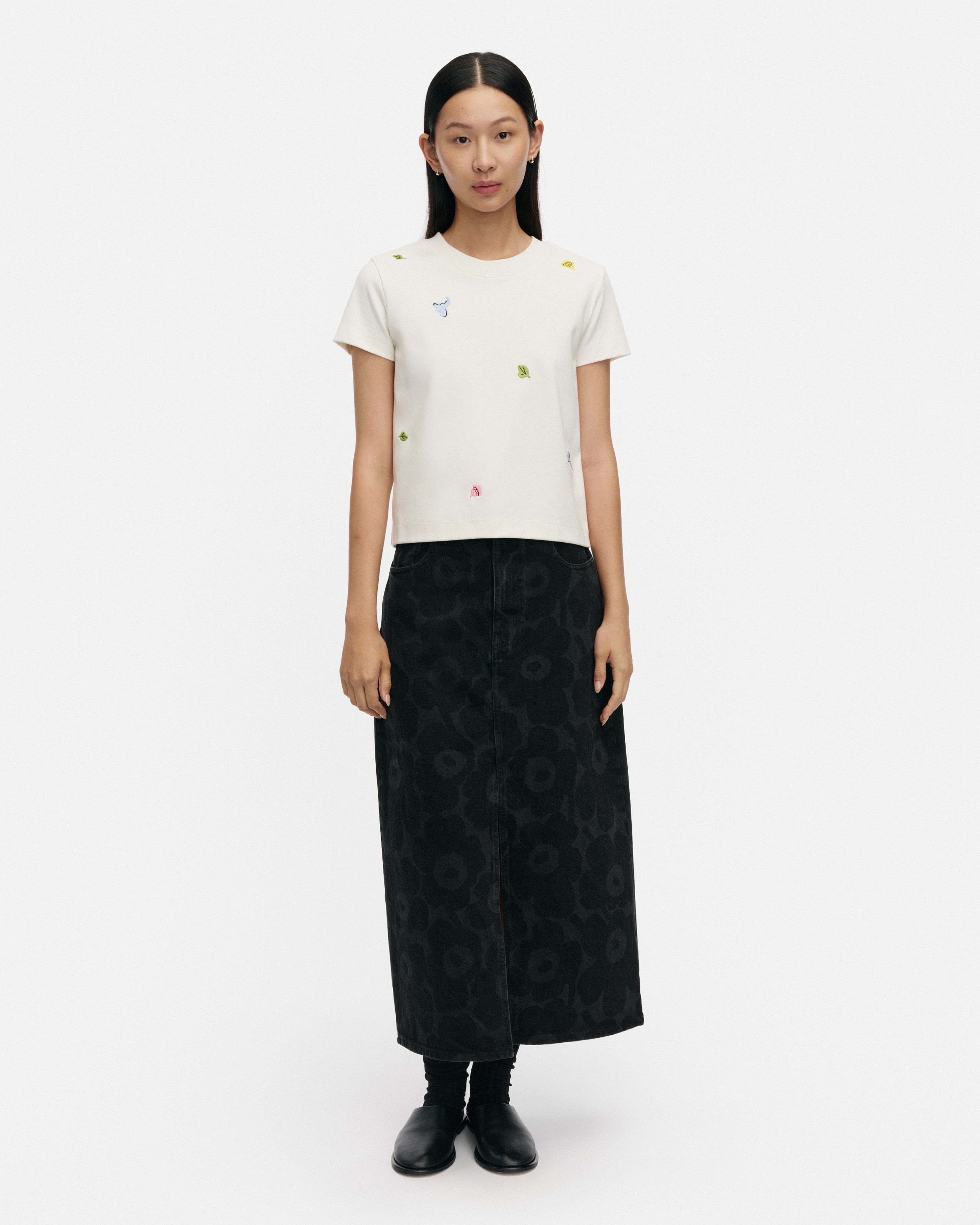 Maridenim Kuvastuma Unikko Denim skirt