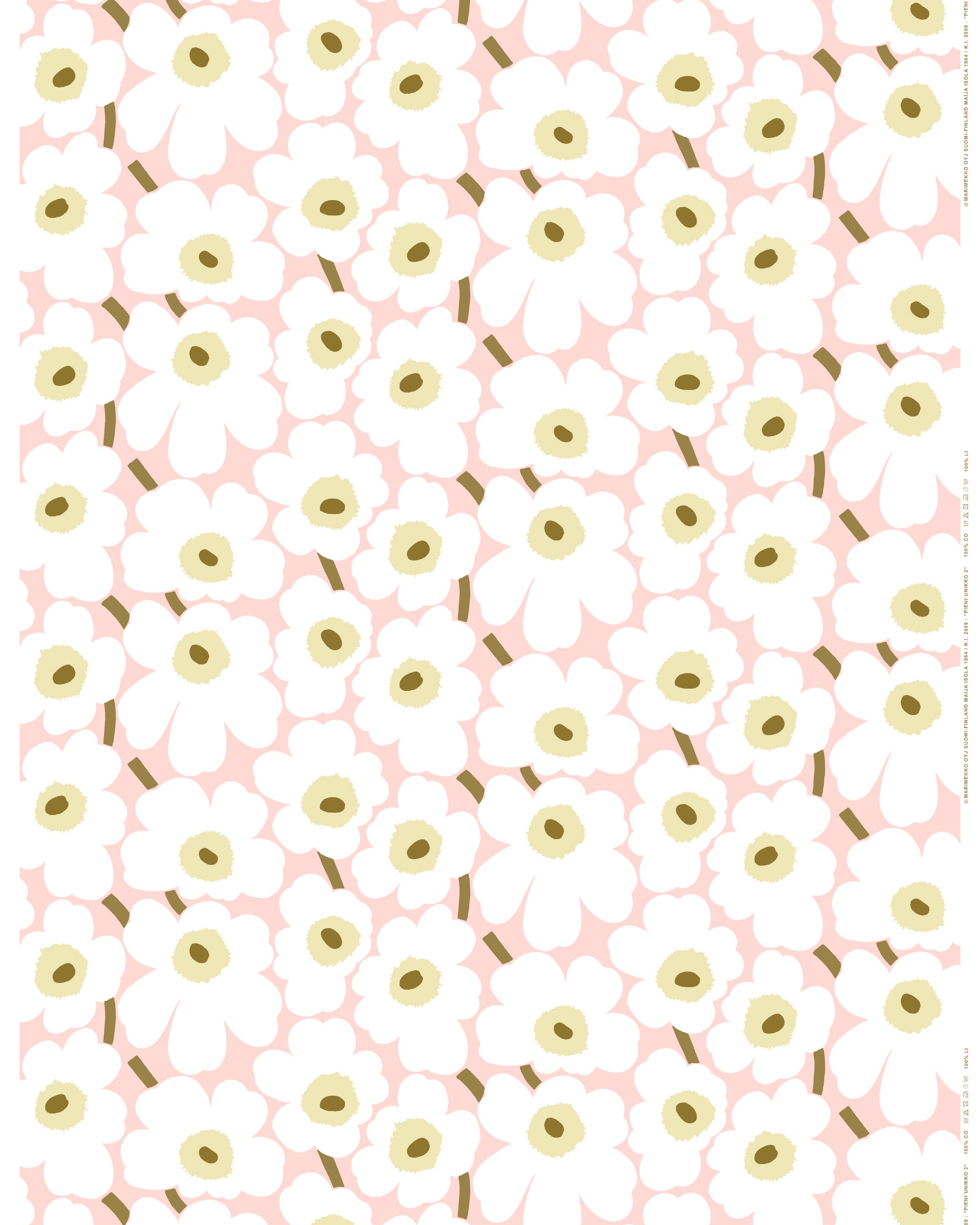 Pieni Unikko Cotton fabric | Marimekko