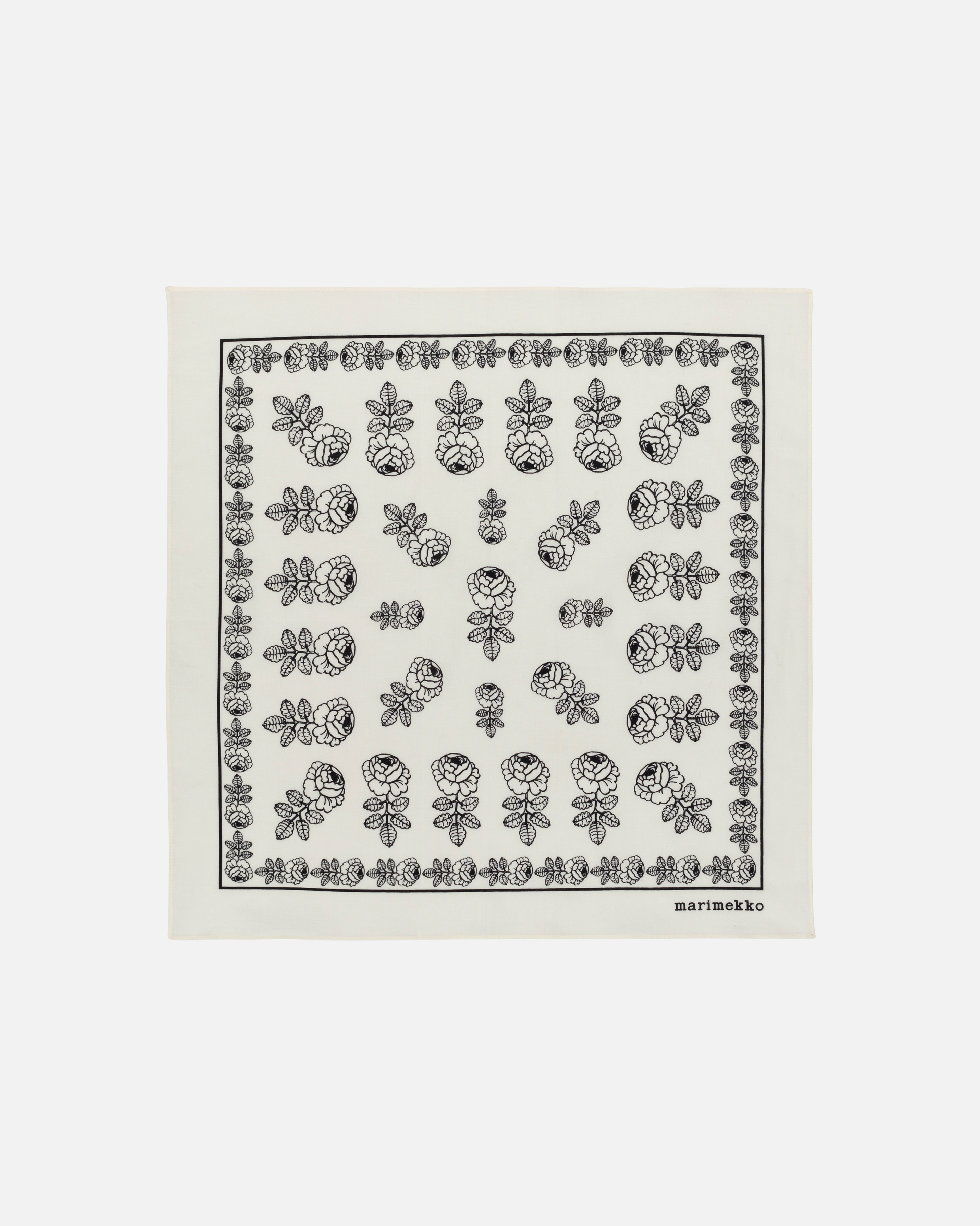 Astrilli Vihkiruusu, Kioski scarf, off white, black,