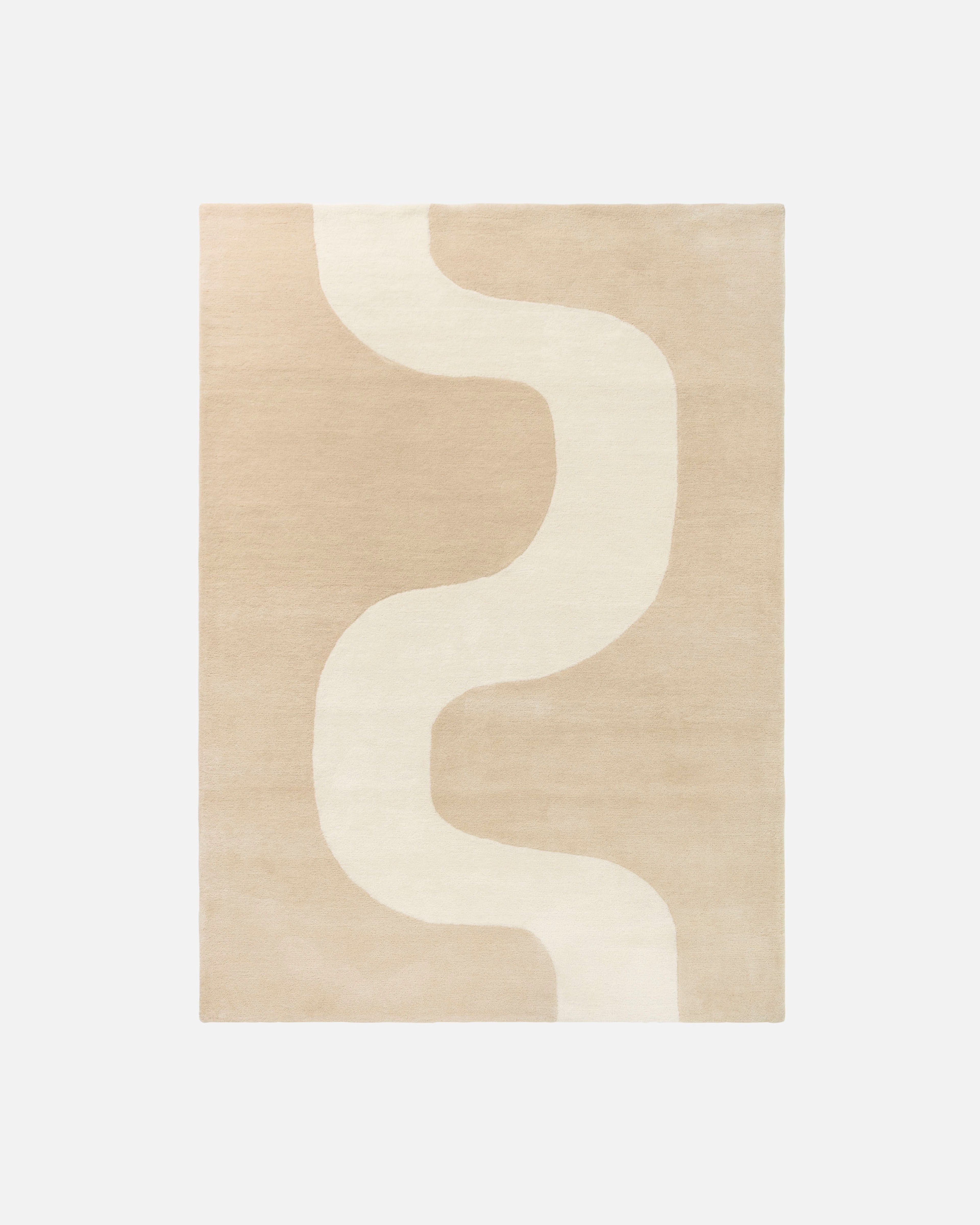 Seireeni, Teppich 140 x 200 cm, warmes beige,