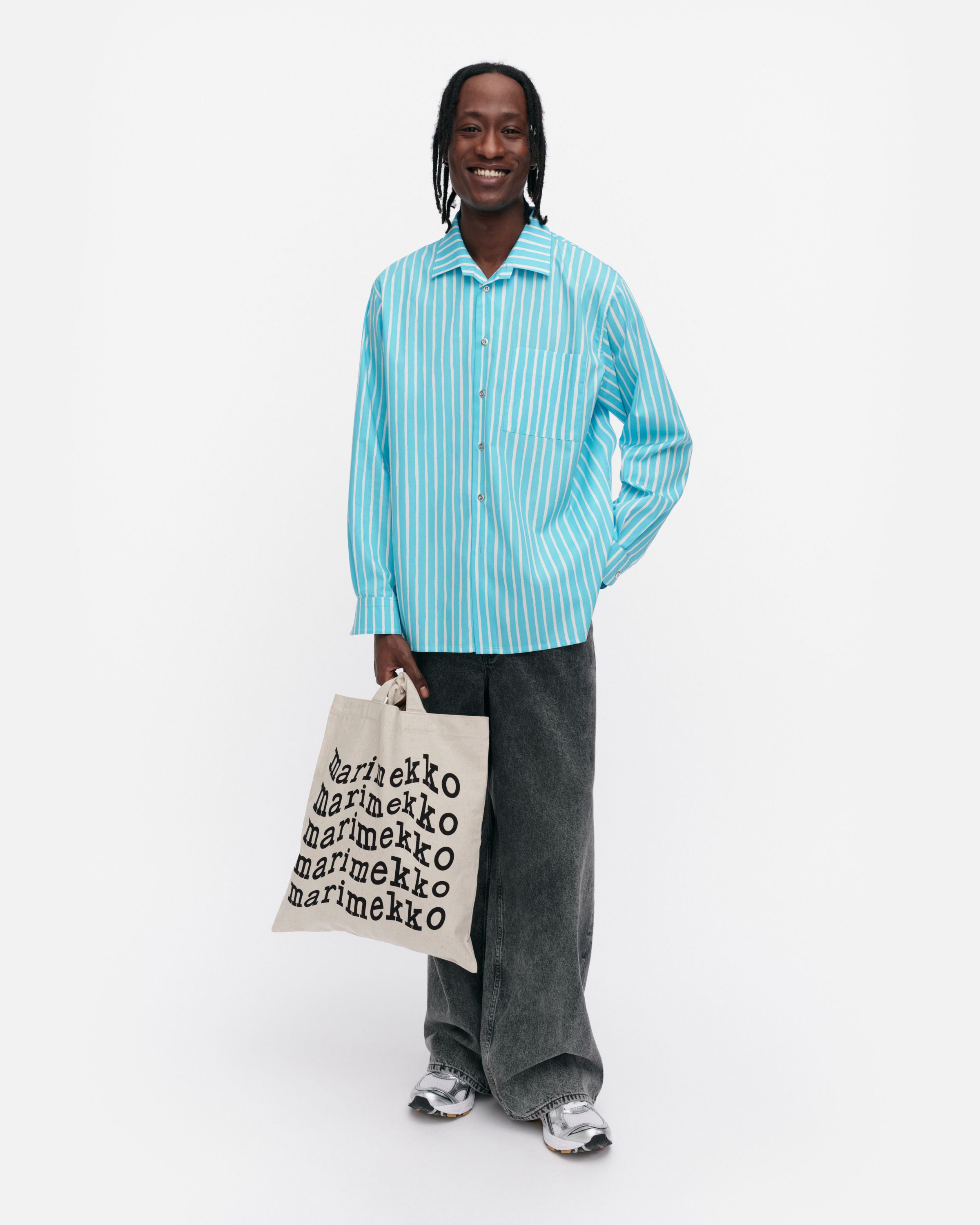 【新品タグ付】marimekko Kioski Jokapoika シャツ ⭐︎ Jokapoika Kioski cotton shirt | Marimekko