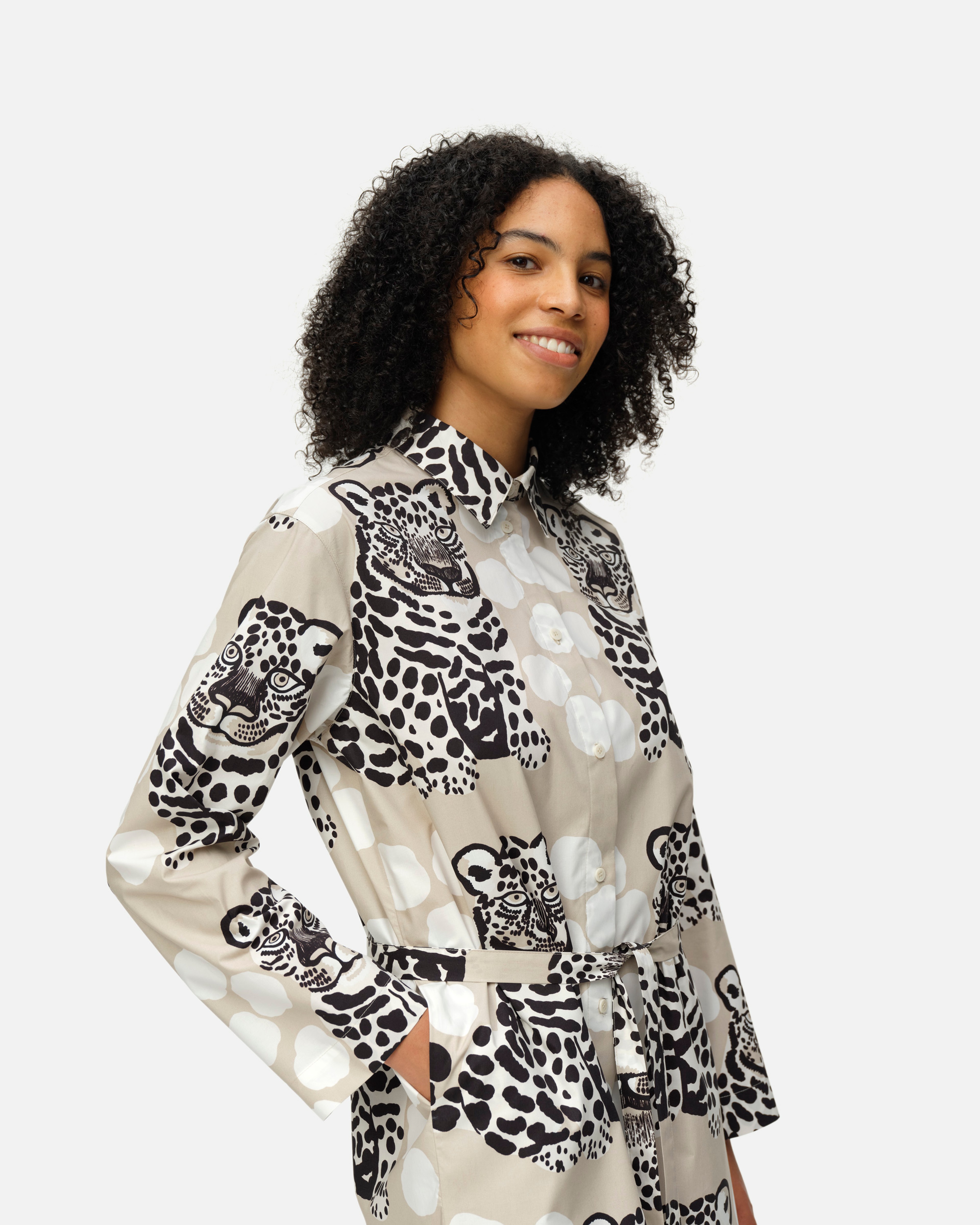 Viivain kaksoset Cotton dress