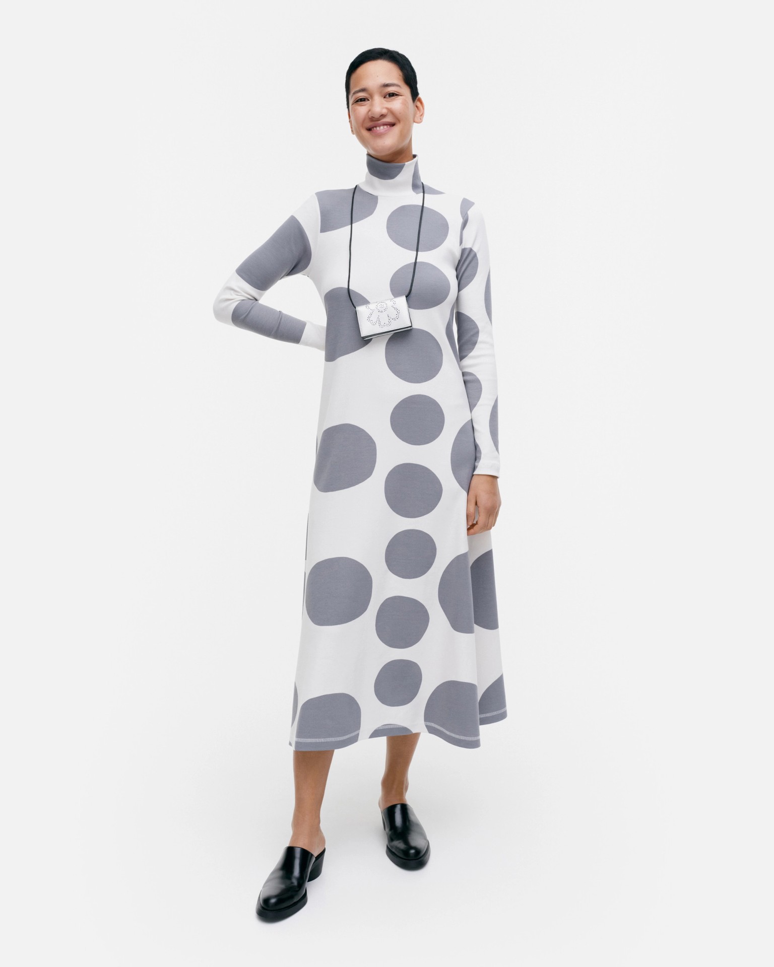 Willa Klaava, Rib dress, off white, grey,