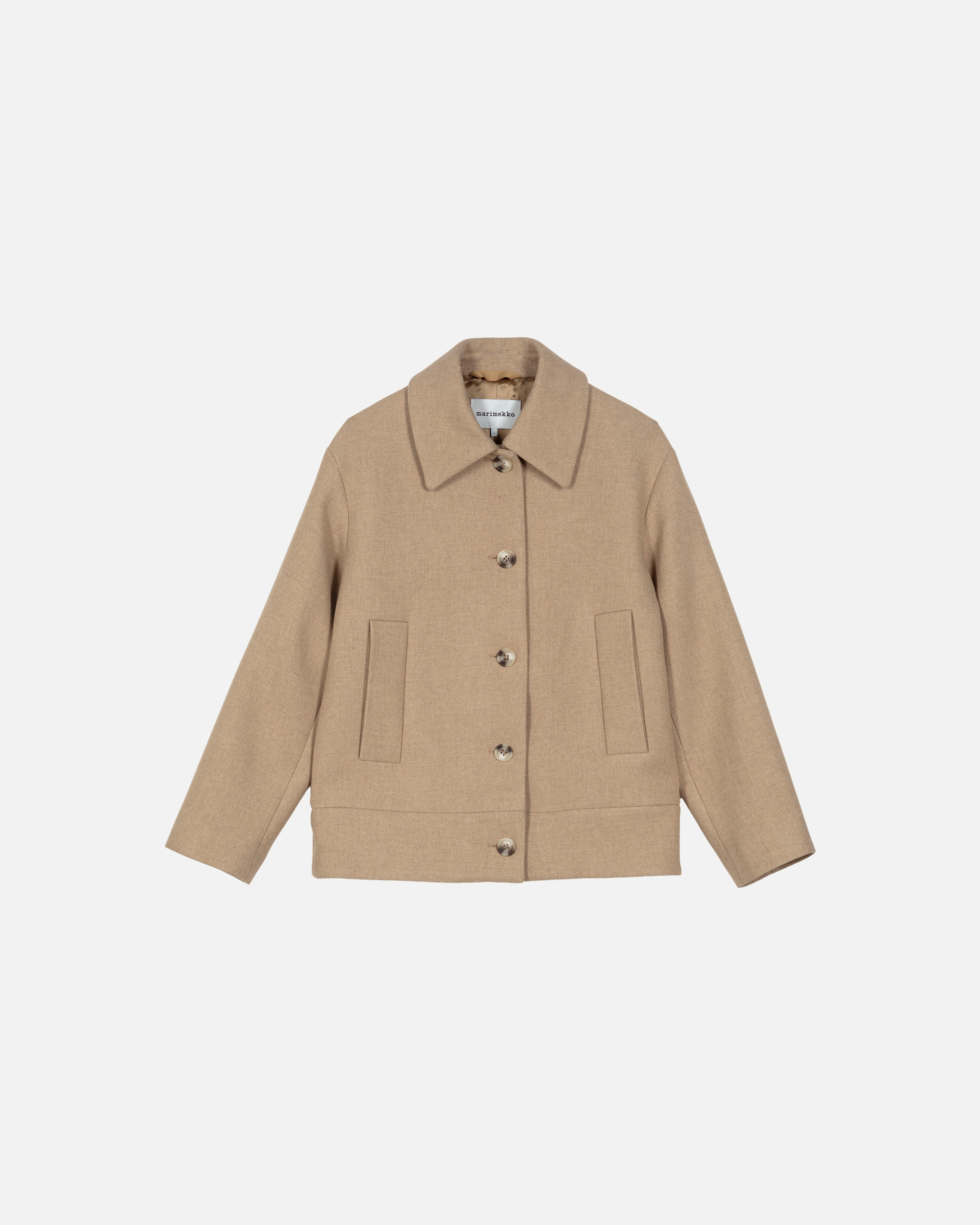 Askelma Solid, Wool coat, brown,