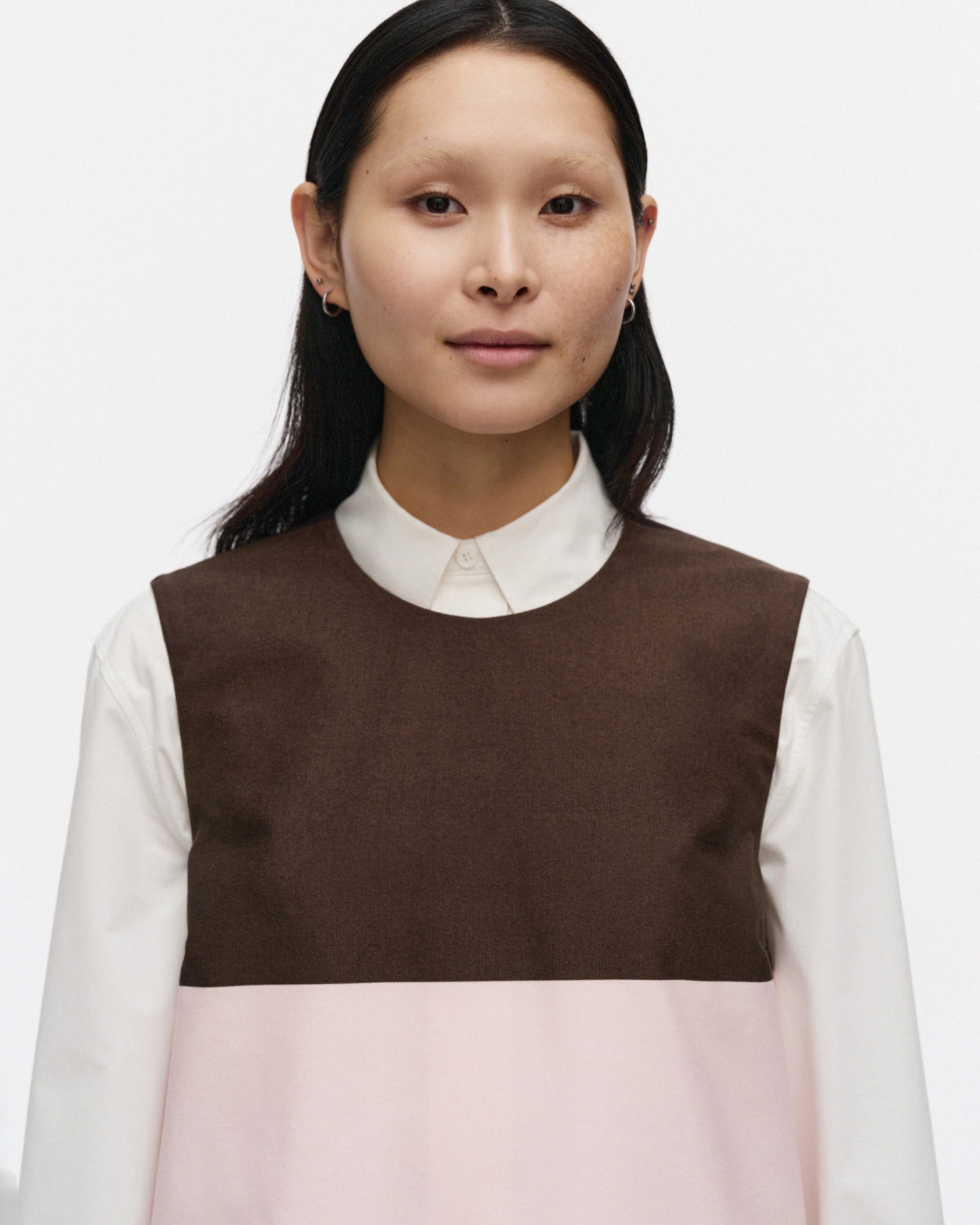 Malli Hennika, Marimini dress, dark brown, light pink, brown,