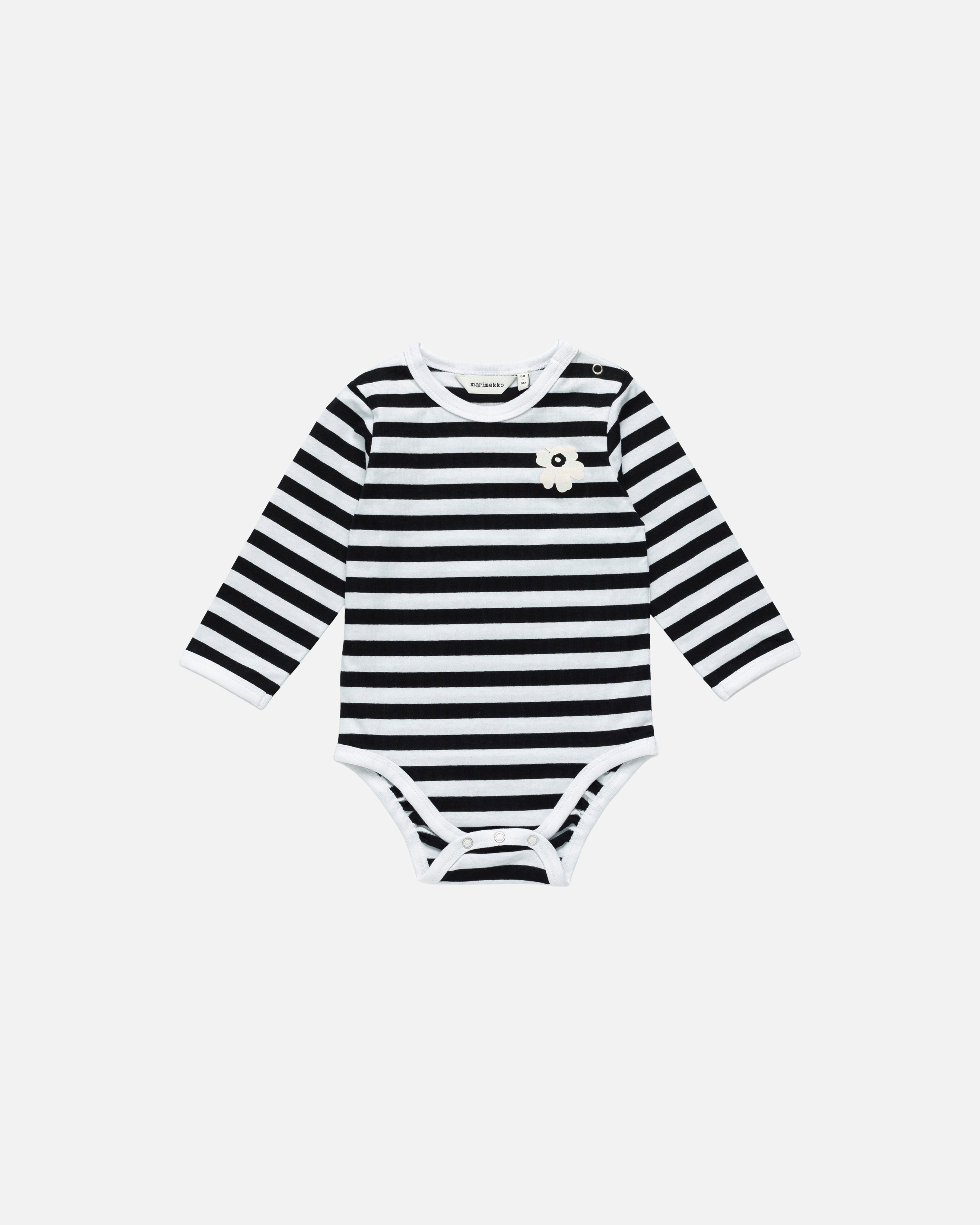 Vinde Tasaraita Unikko, Trikoobody, valkoinen, musta,