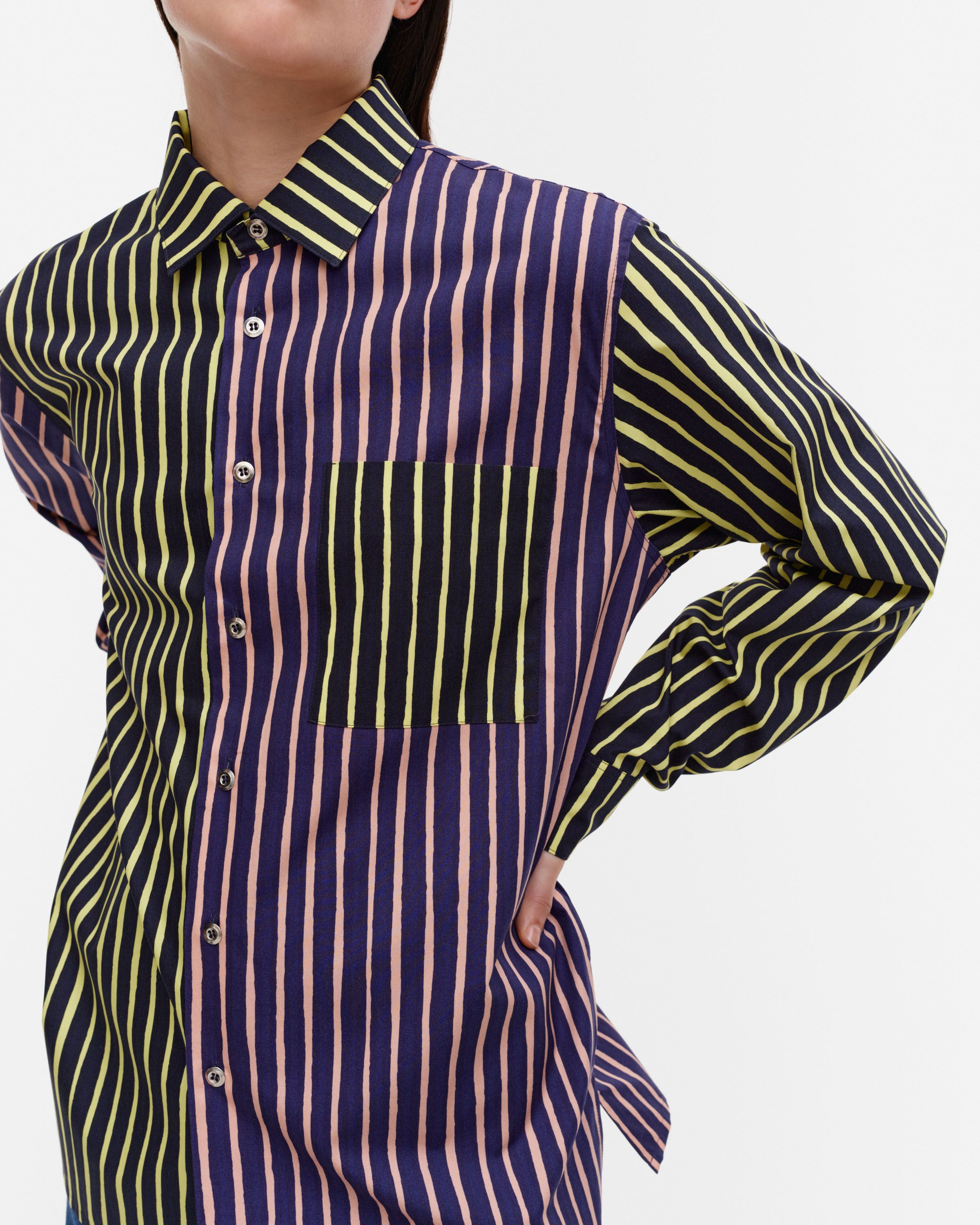 ¨ MARIMEKKO JOKAPOIKA SHIRT Multi (S) Jokapoika Multi Kioski cotton shirt | Marimekko