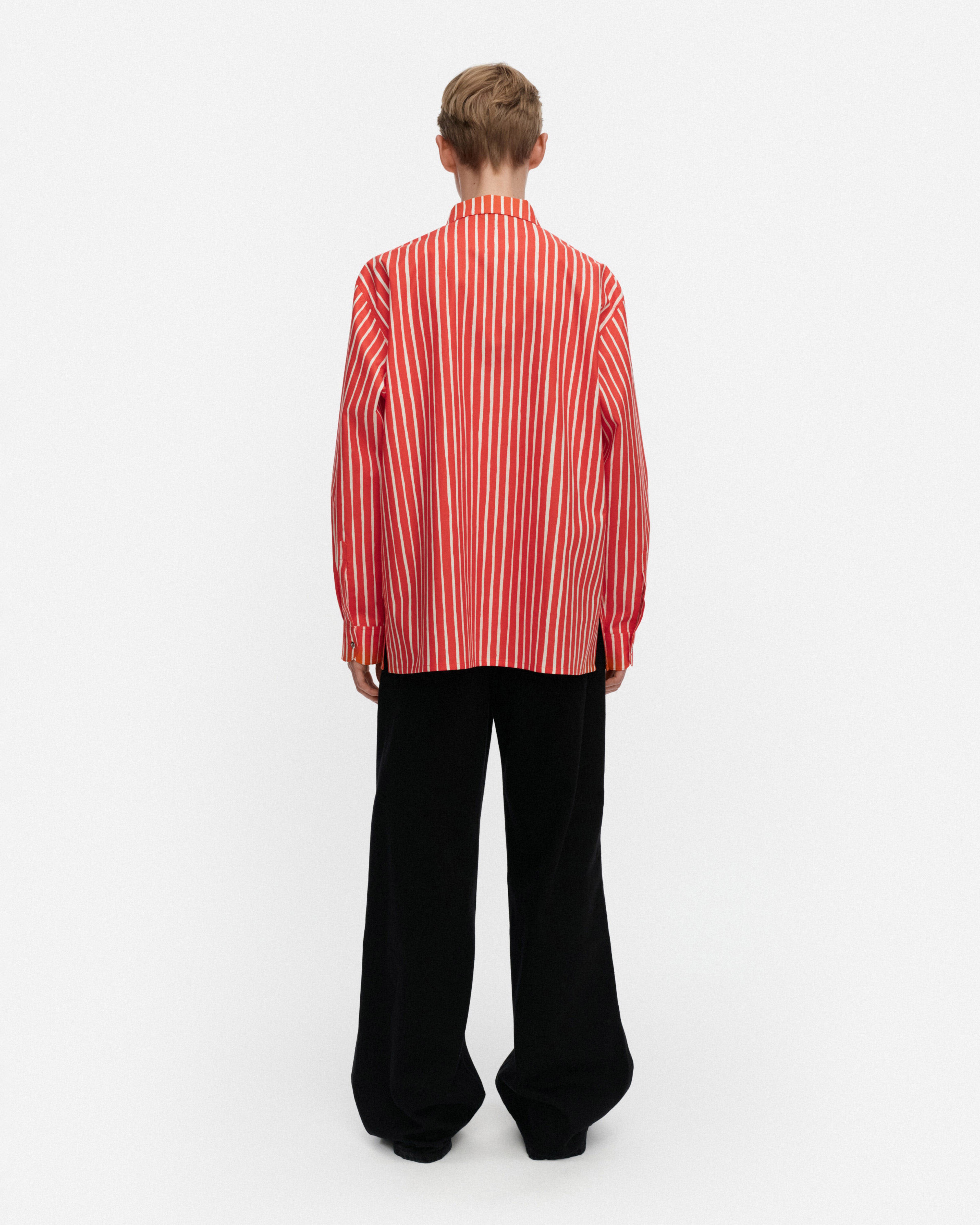 Jokapoika, Kioski puuvillapaita, punainen, l.valkoinen,