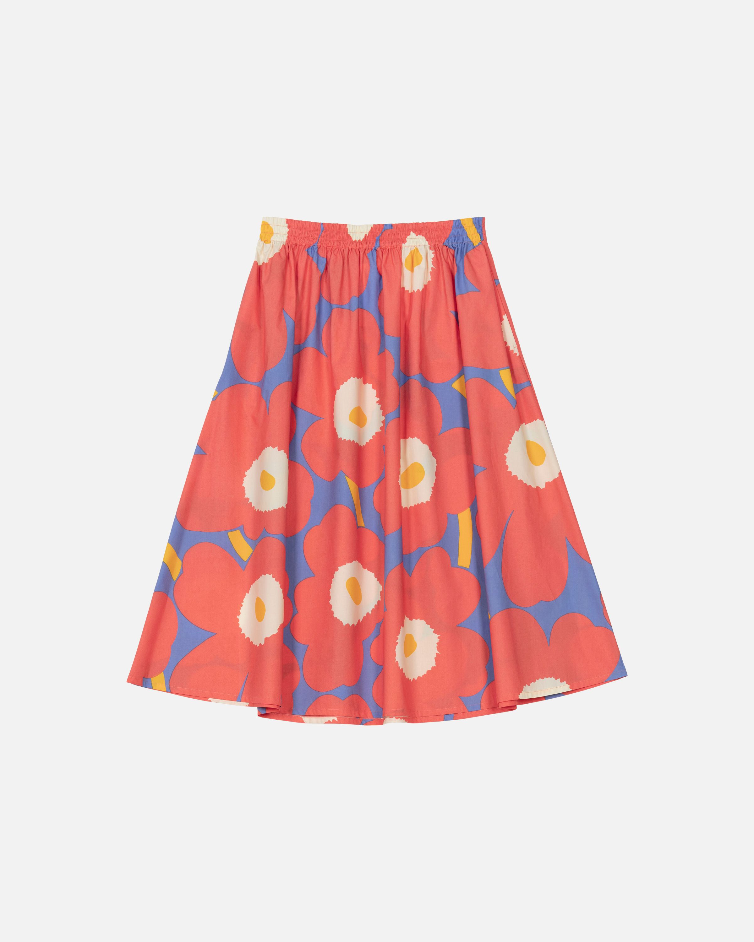 Juhlaunikko / garral skirt　Marimekko　限定 Garrel Unikko Skirt red, blue, orange | Marimekko