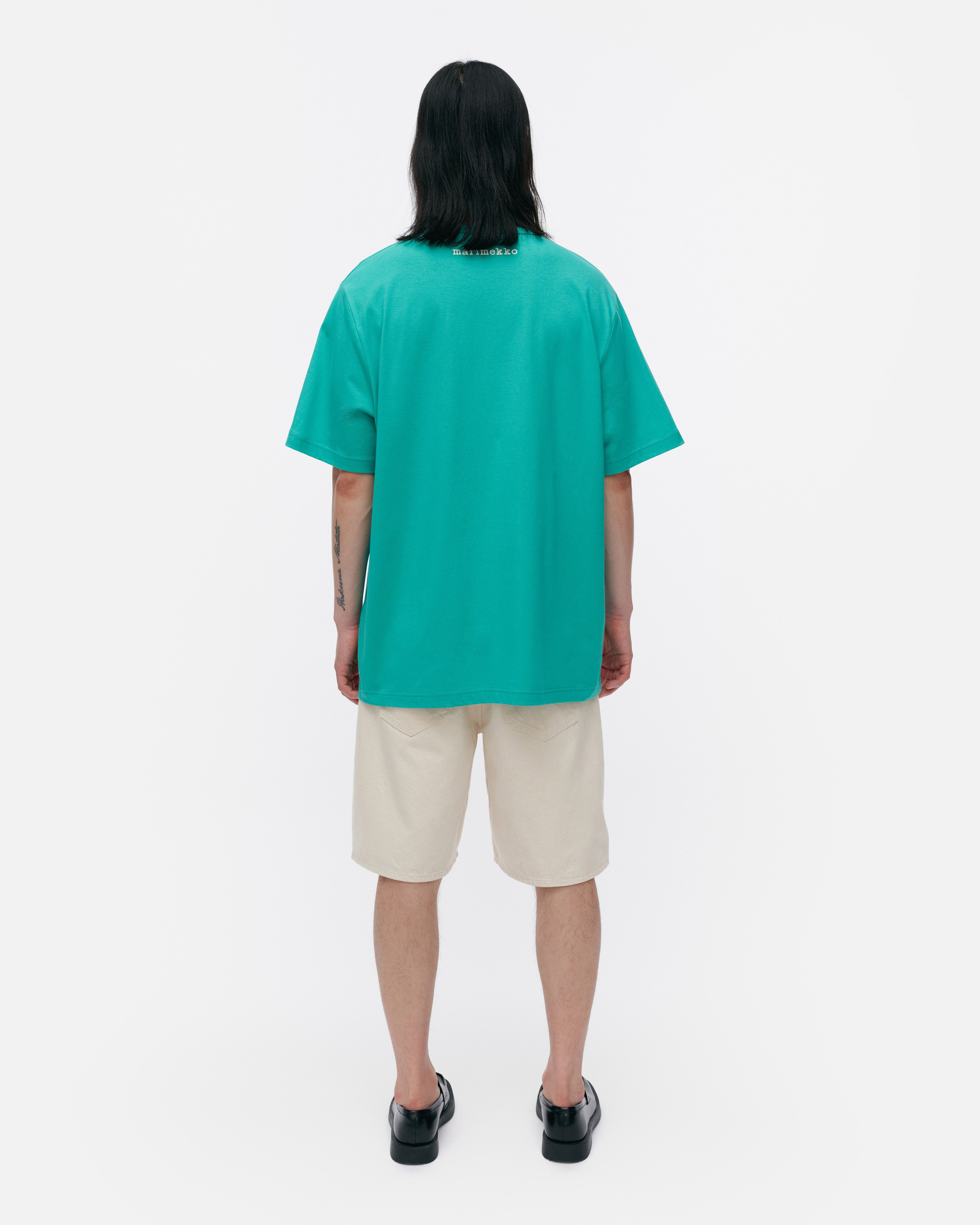 Vihne Unikko Placement, Kioski t-shirt, turquoise, l. pink, off white,