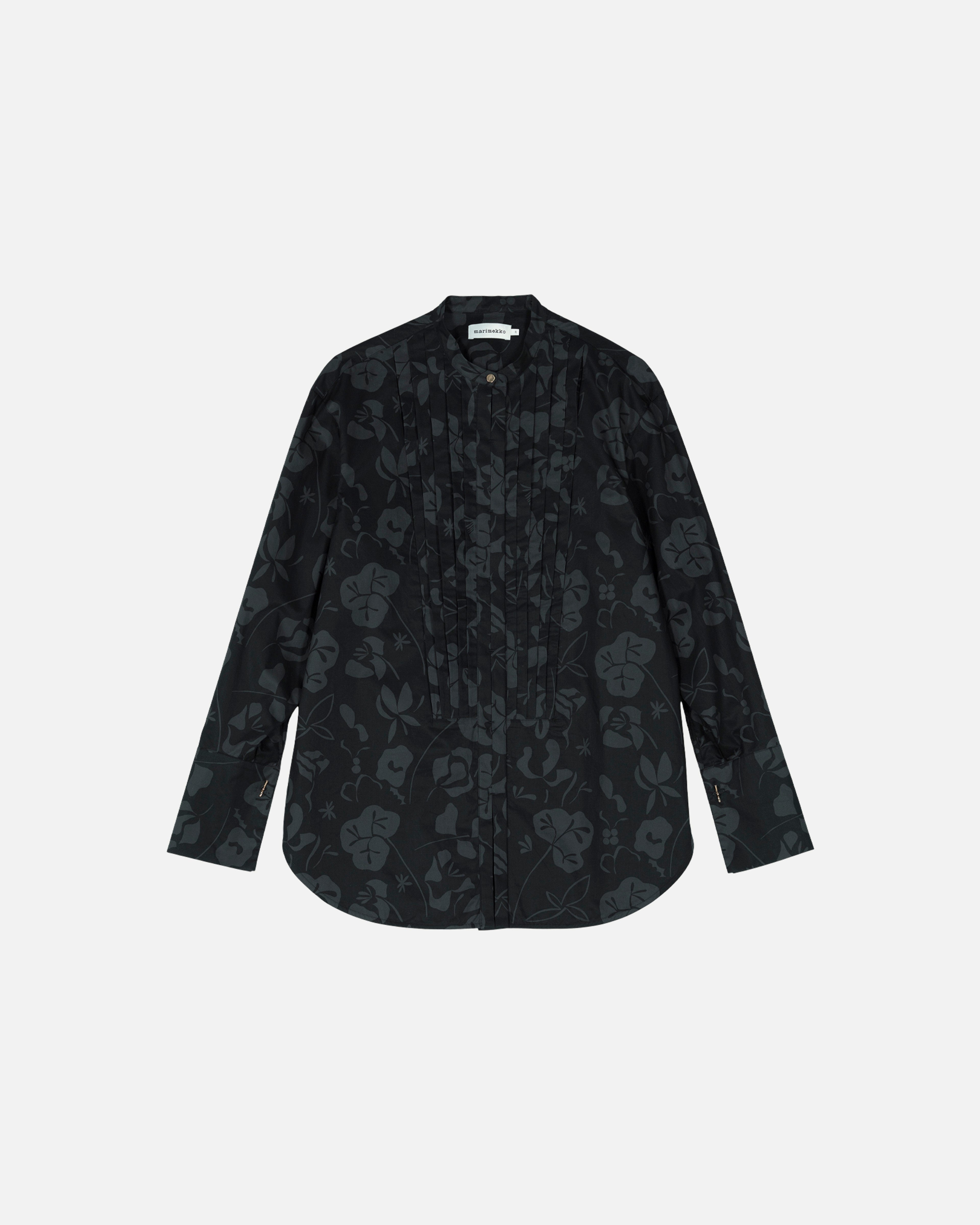 Heti Nokturno, Puuvillapopliinipusero, musta, tummanharmaa,