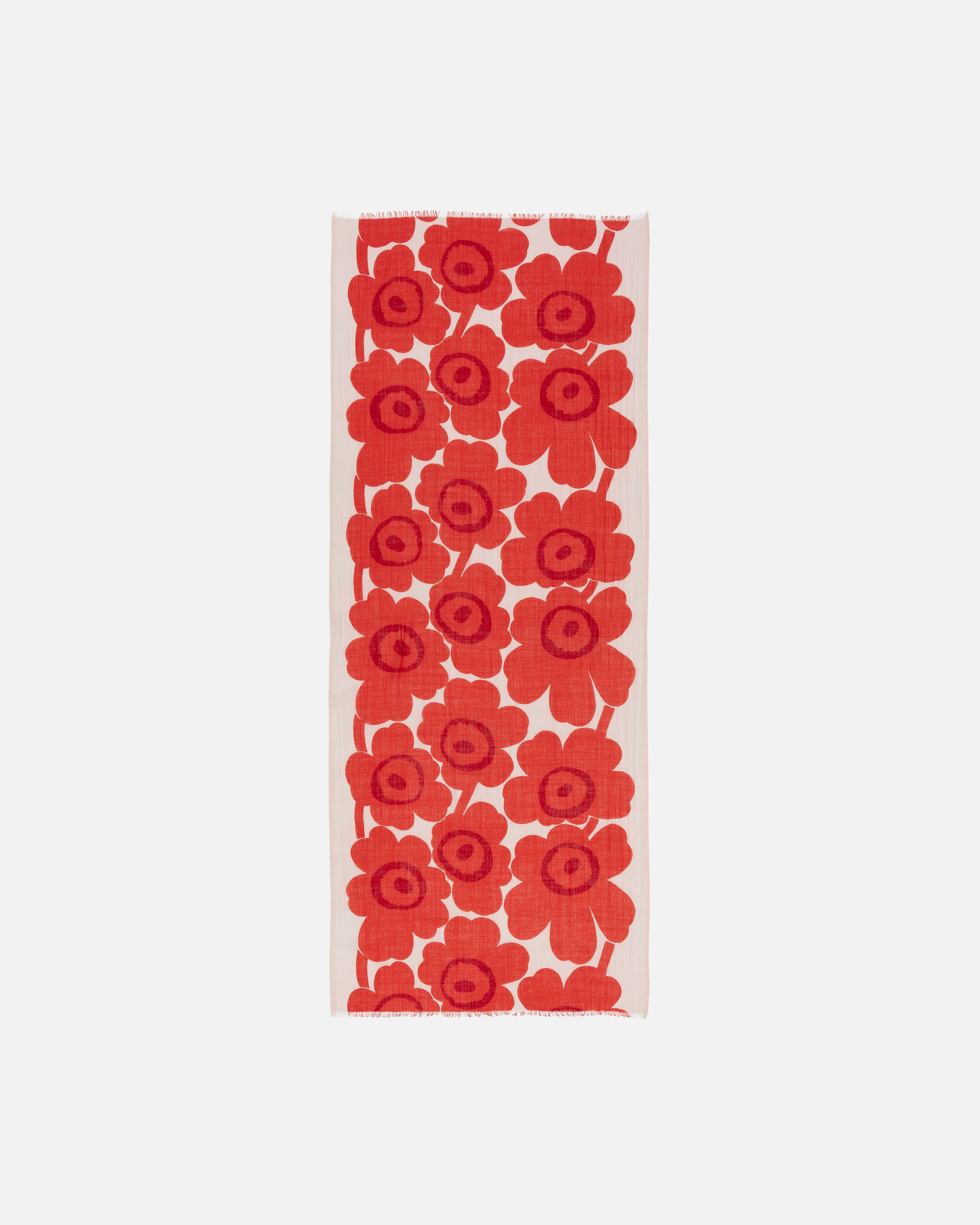 Fiore Unikko, Scarf, red, light pink,