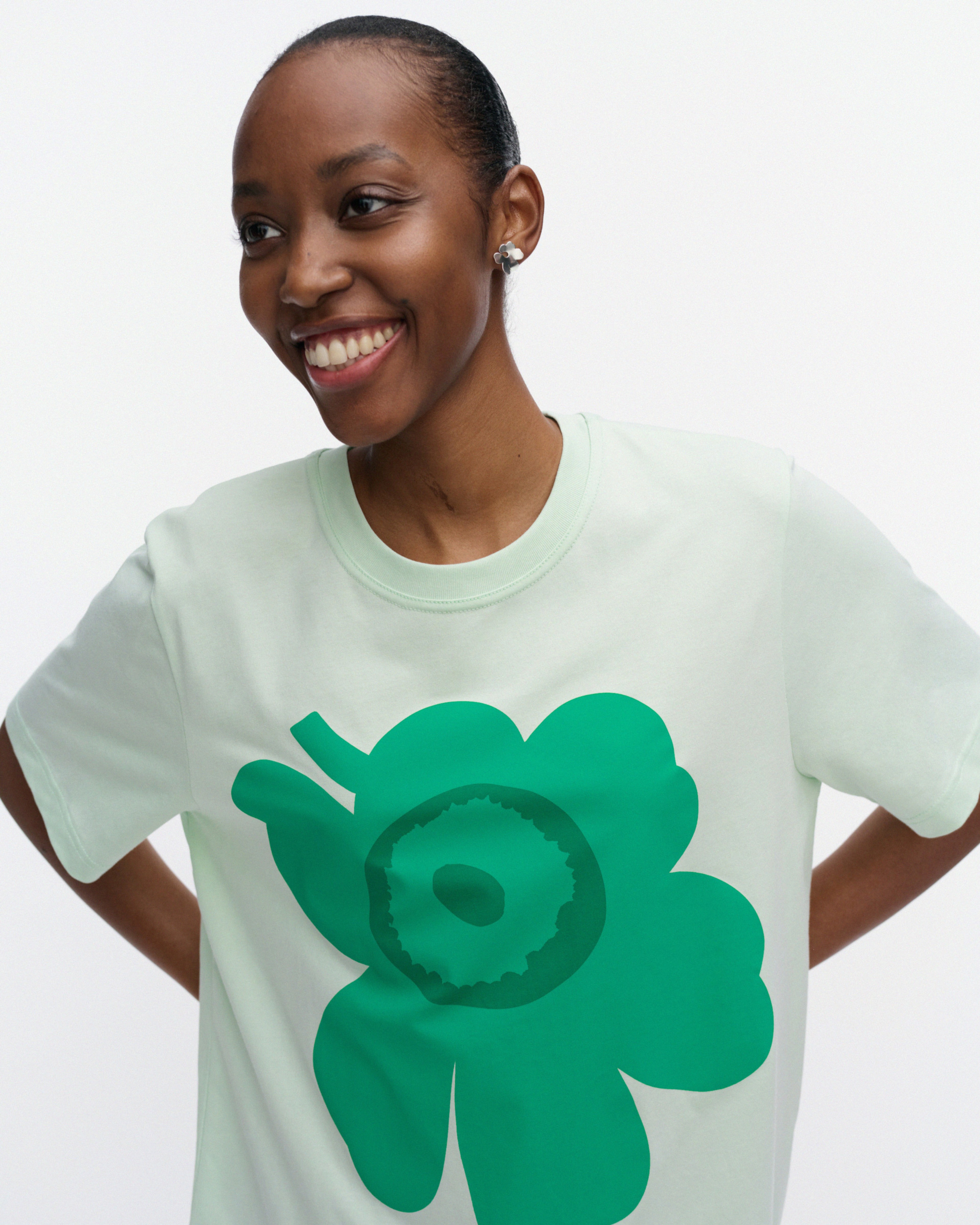 Embla Unikko placement, T-shirt, mint, green,