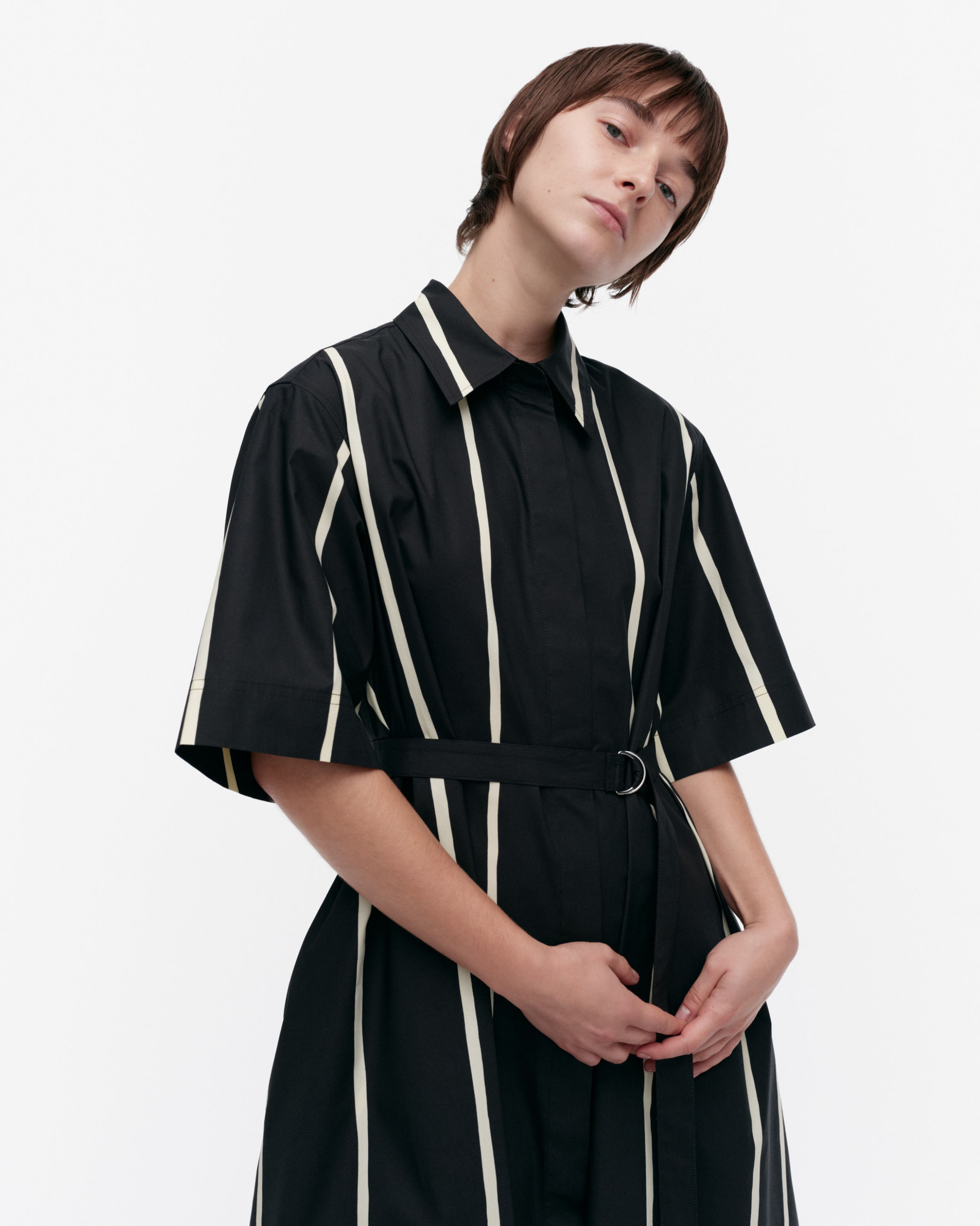 Paperi Puhveli, Dress, black, light yellow,