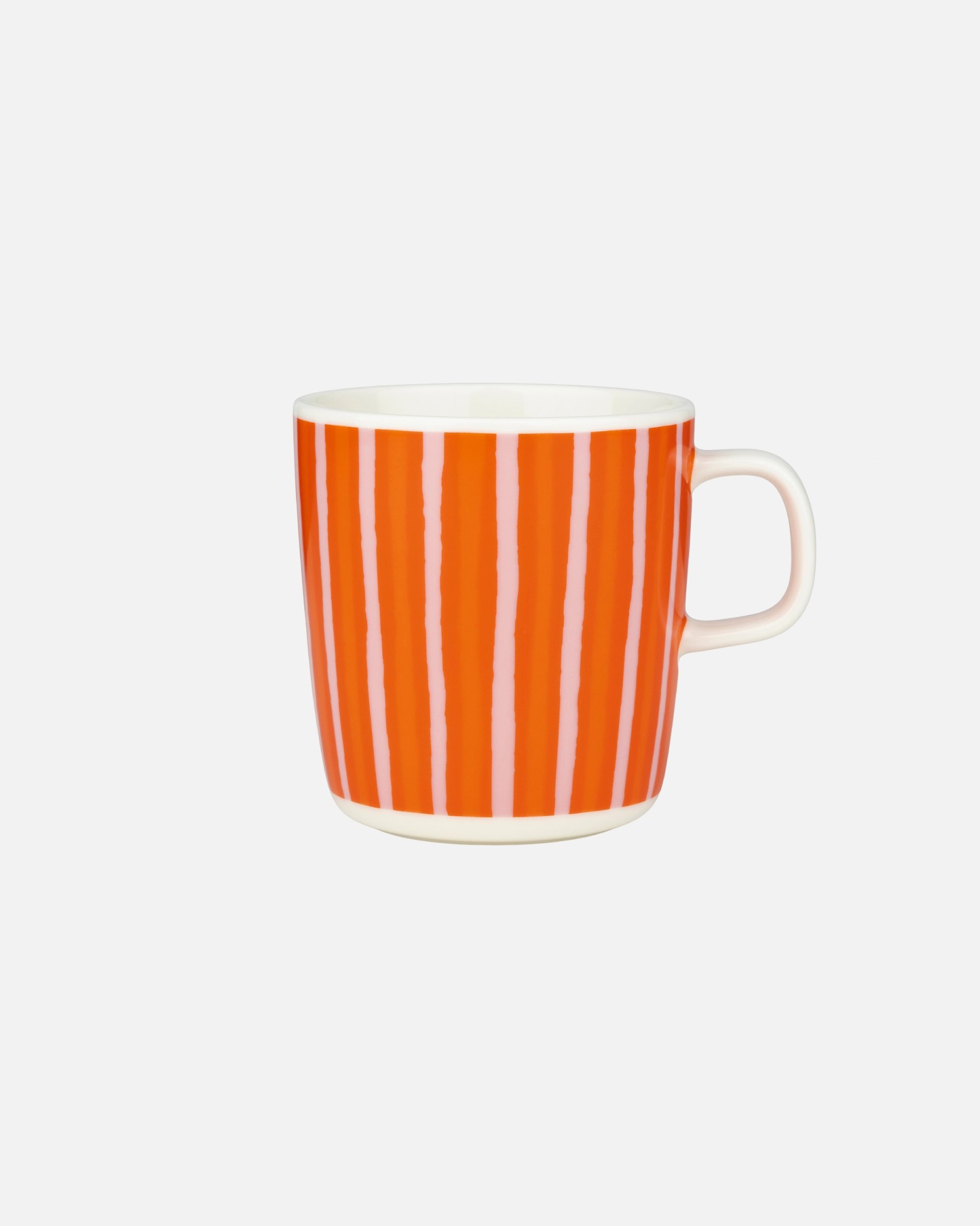 Oiva / Piccolo, Large mug, white, pink, orange,