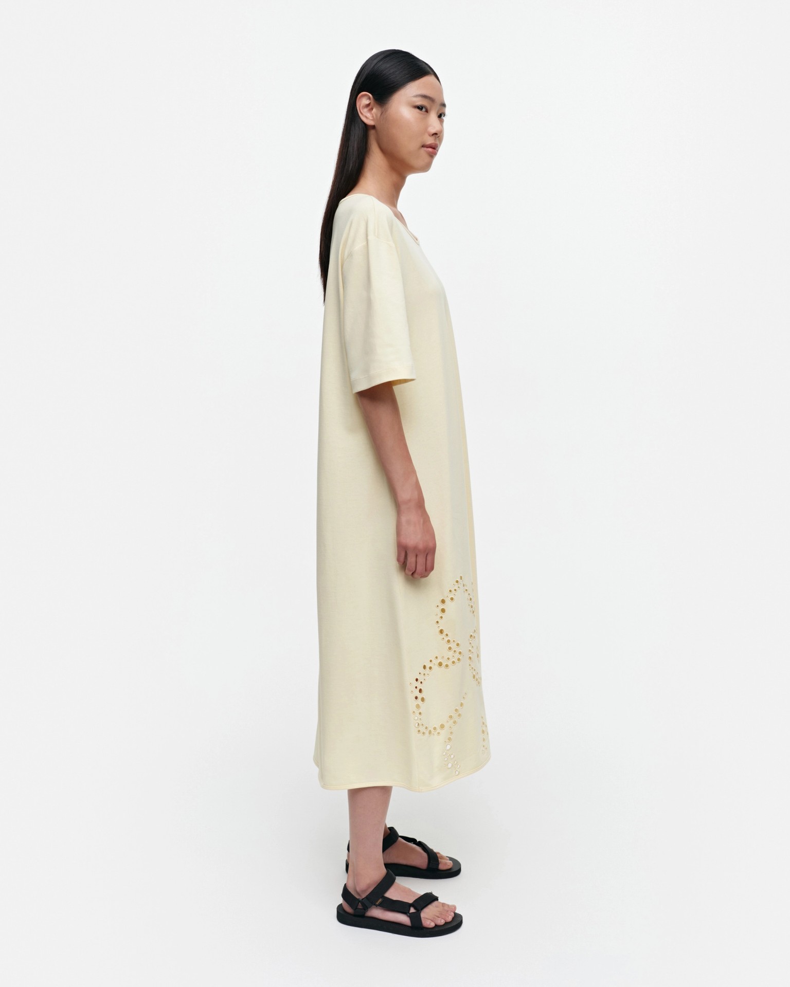 Jagat Unikko, Jersey dress, light yellow,
