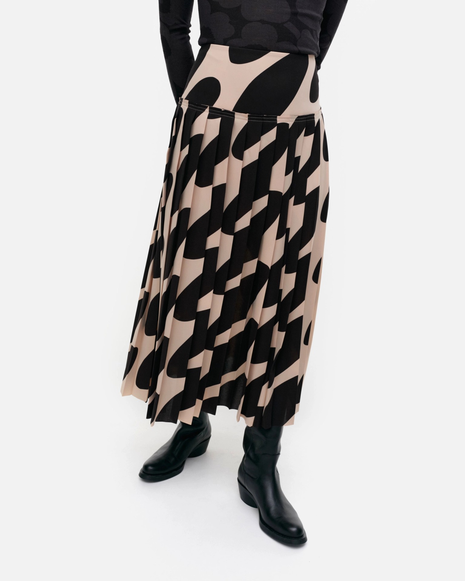 Slitti Linssi, Skirt, brown, black,