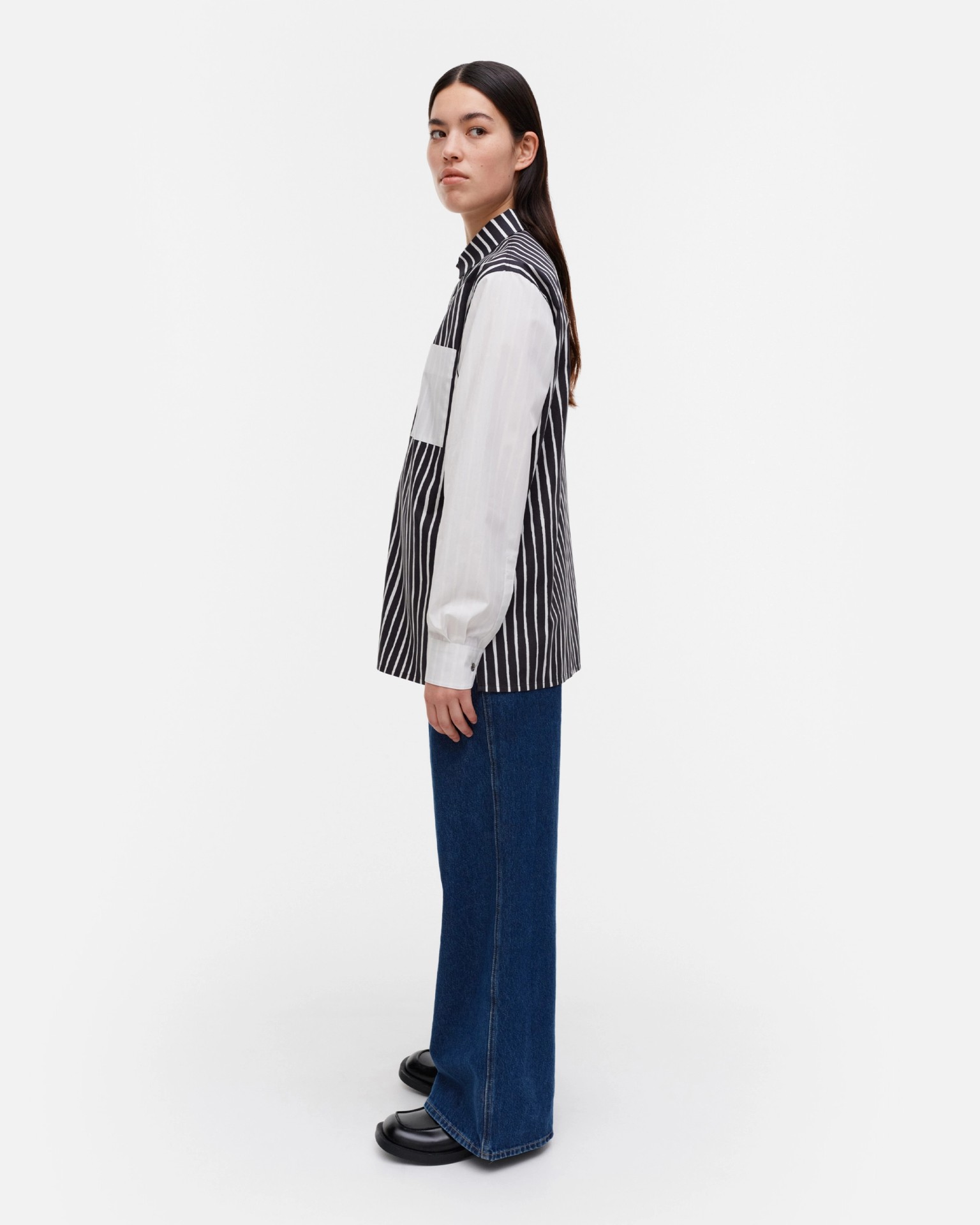 Jokapoika Multi, Kioski cotton shirt, multicolor black,