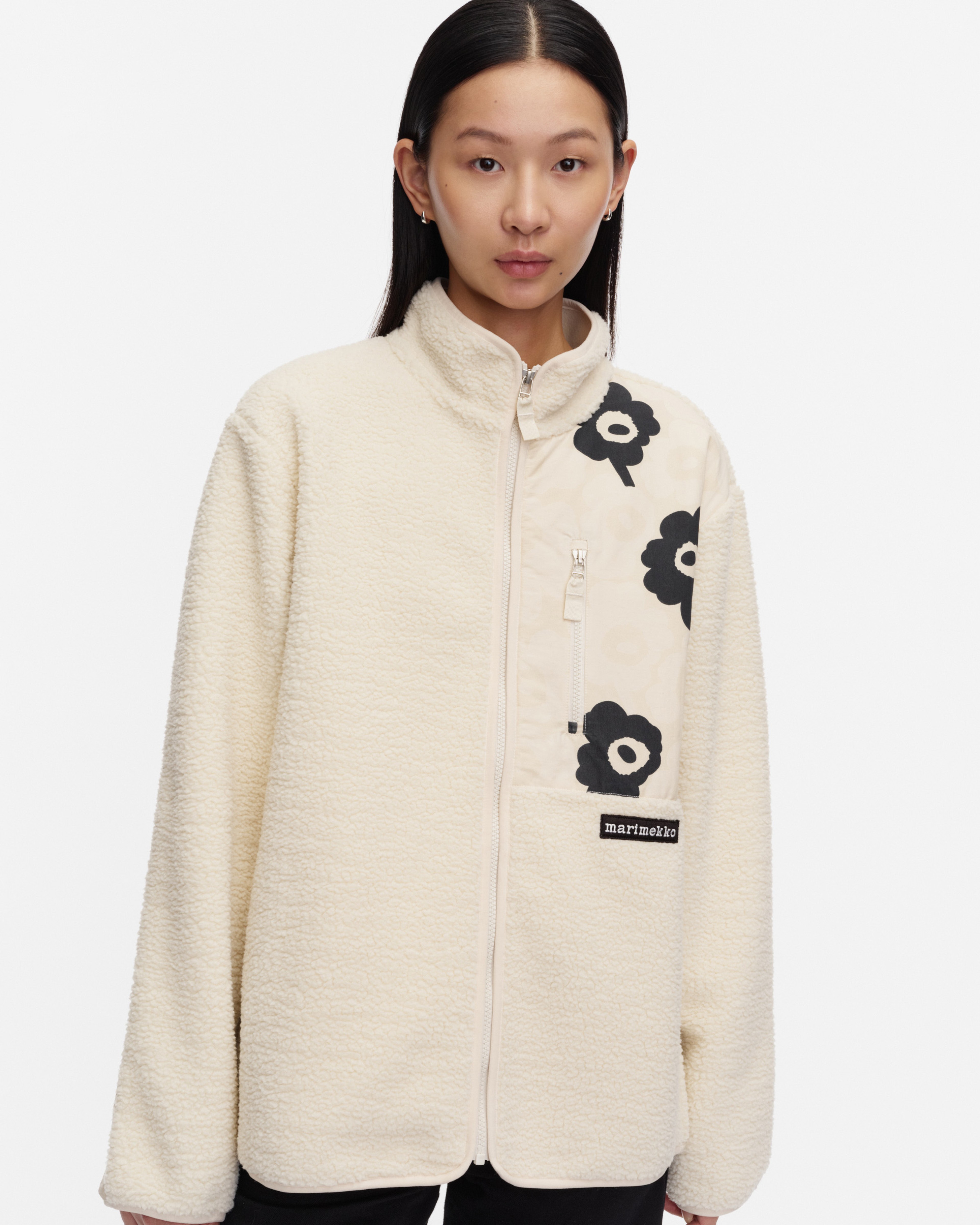 Vaellus Mini Unikko, Kioski coat, off white, white, black,
