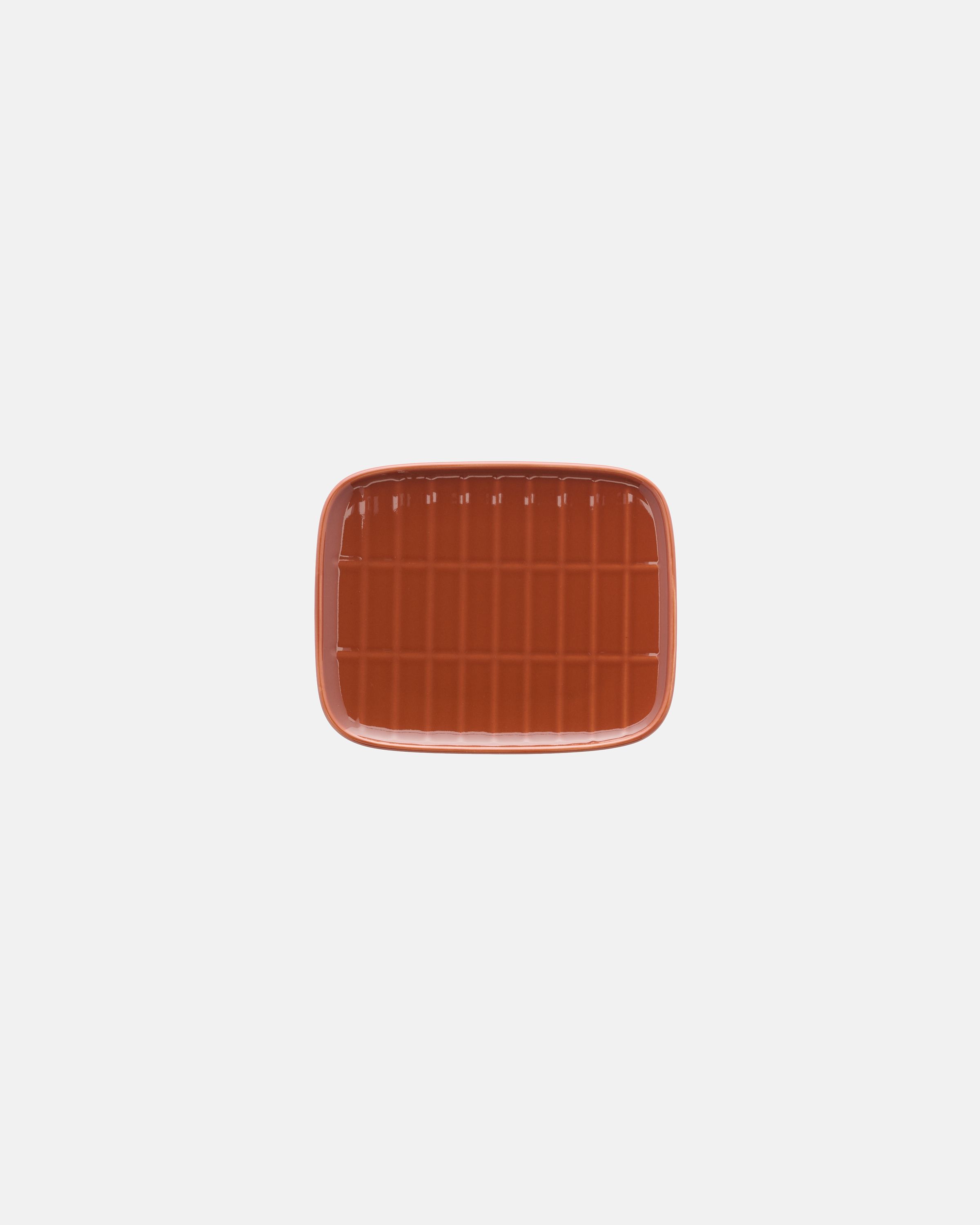 Oiva / Tiiliskivi Rectangular plate chestnut | Marimekko