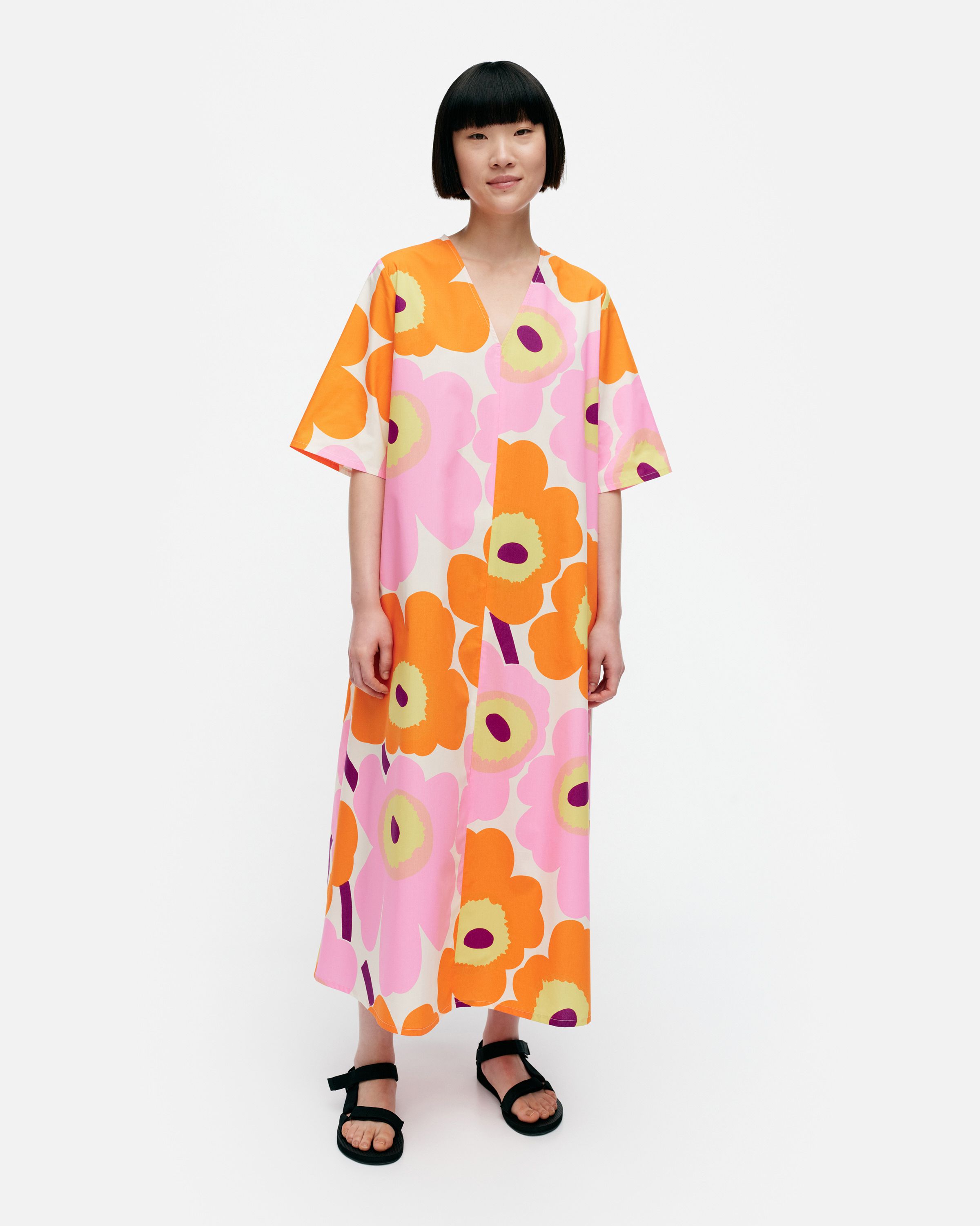 Kellotus Unikko Cotton twill dress | Marimekko