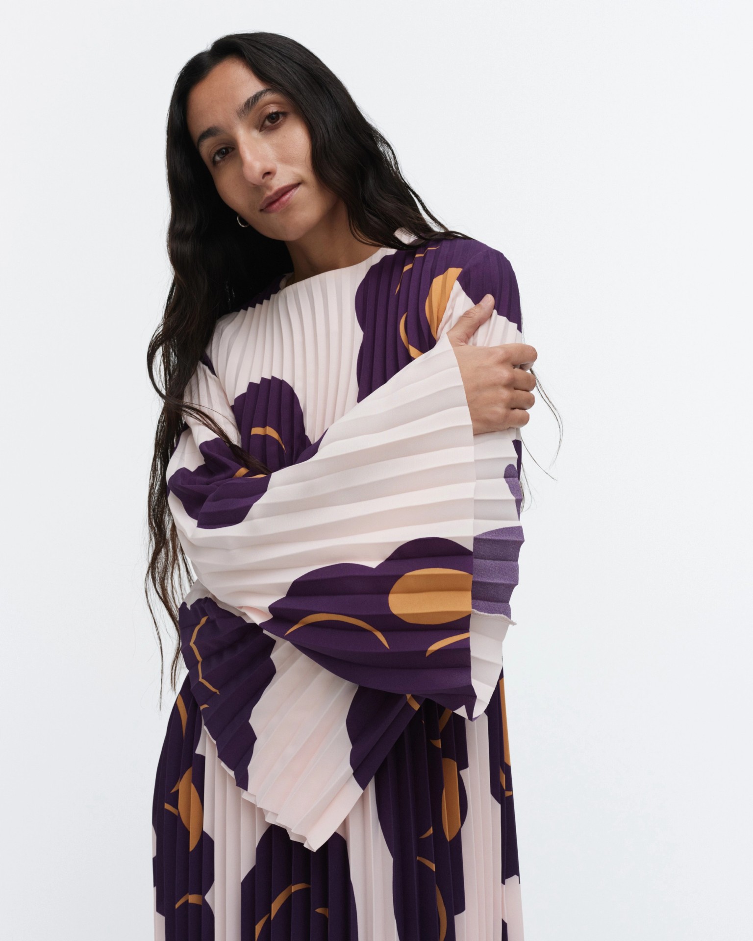 Frosti Tumma, Dress, light pink, dark violet, brown,