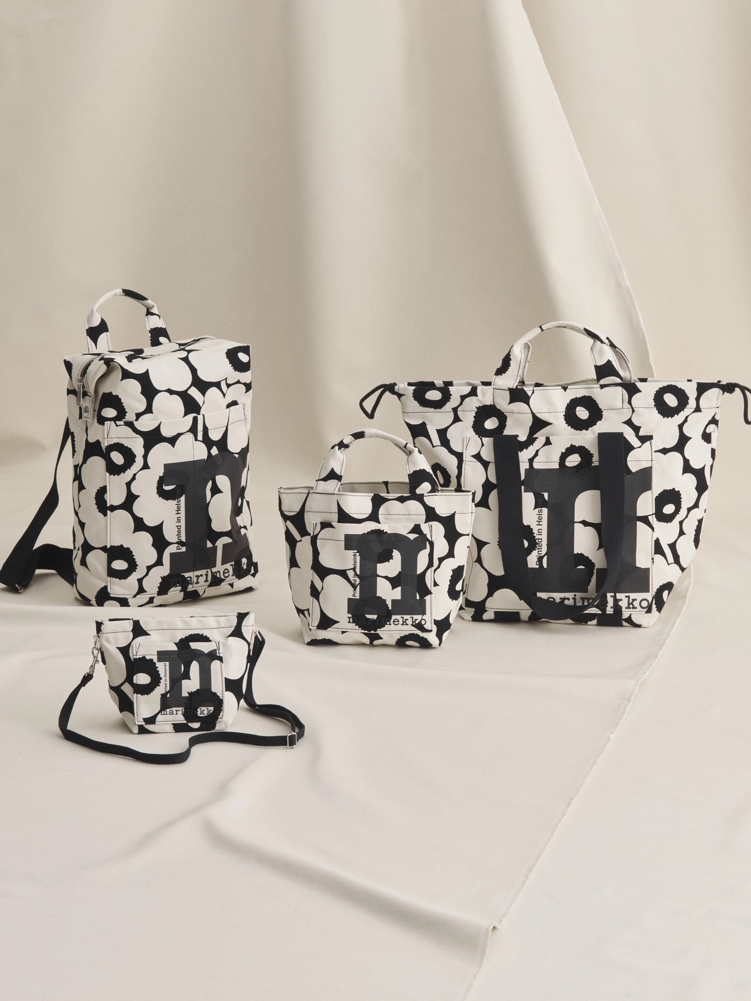 Monoform bags in Unikko print.