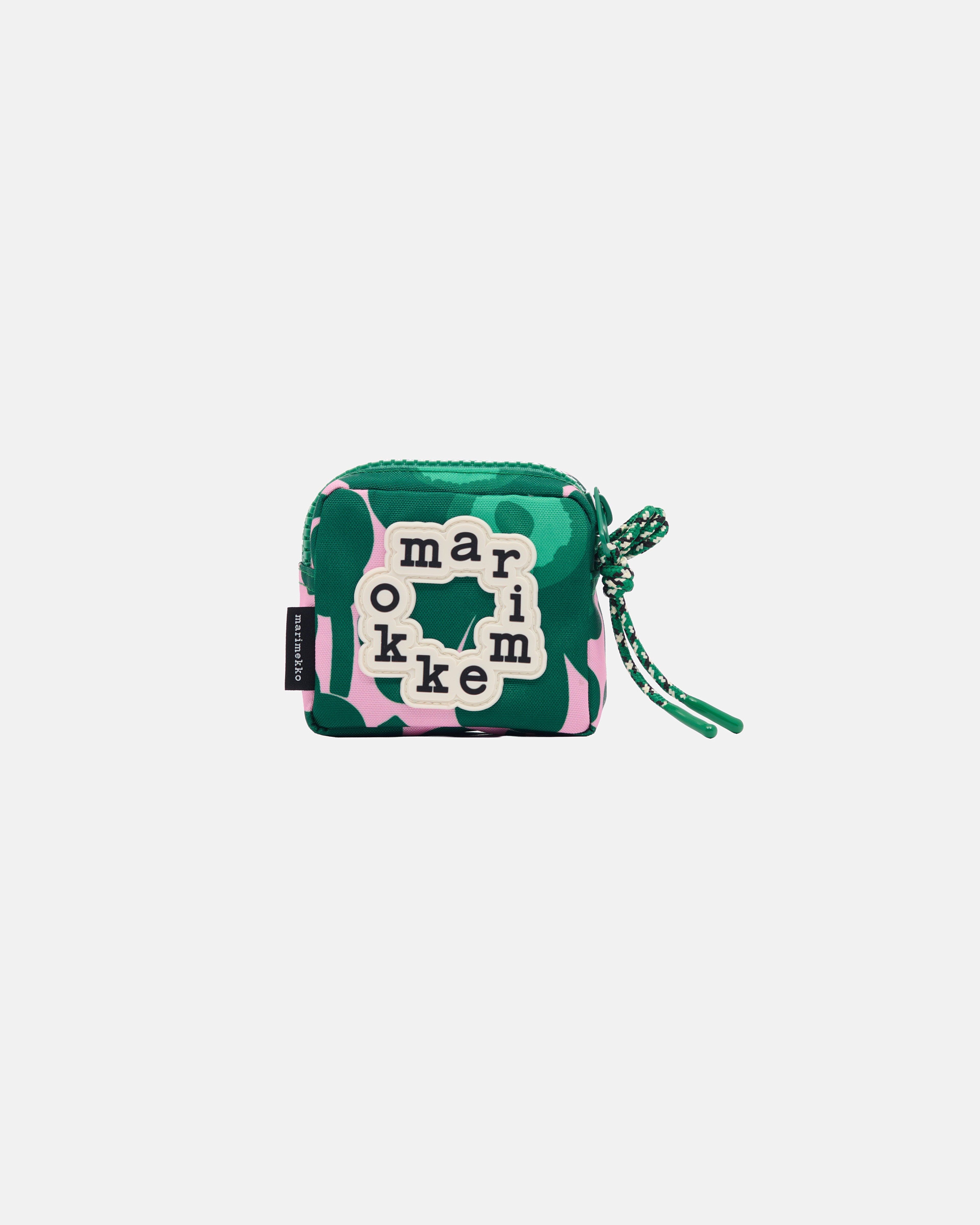 Niekka Mini Unikko, Pouch, dark green, pink, green,