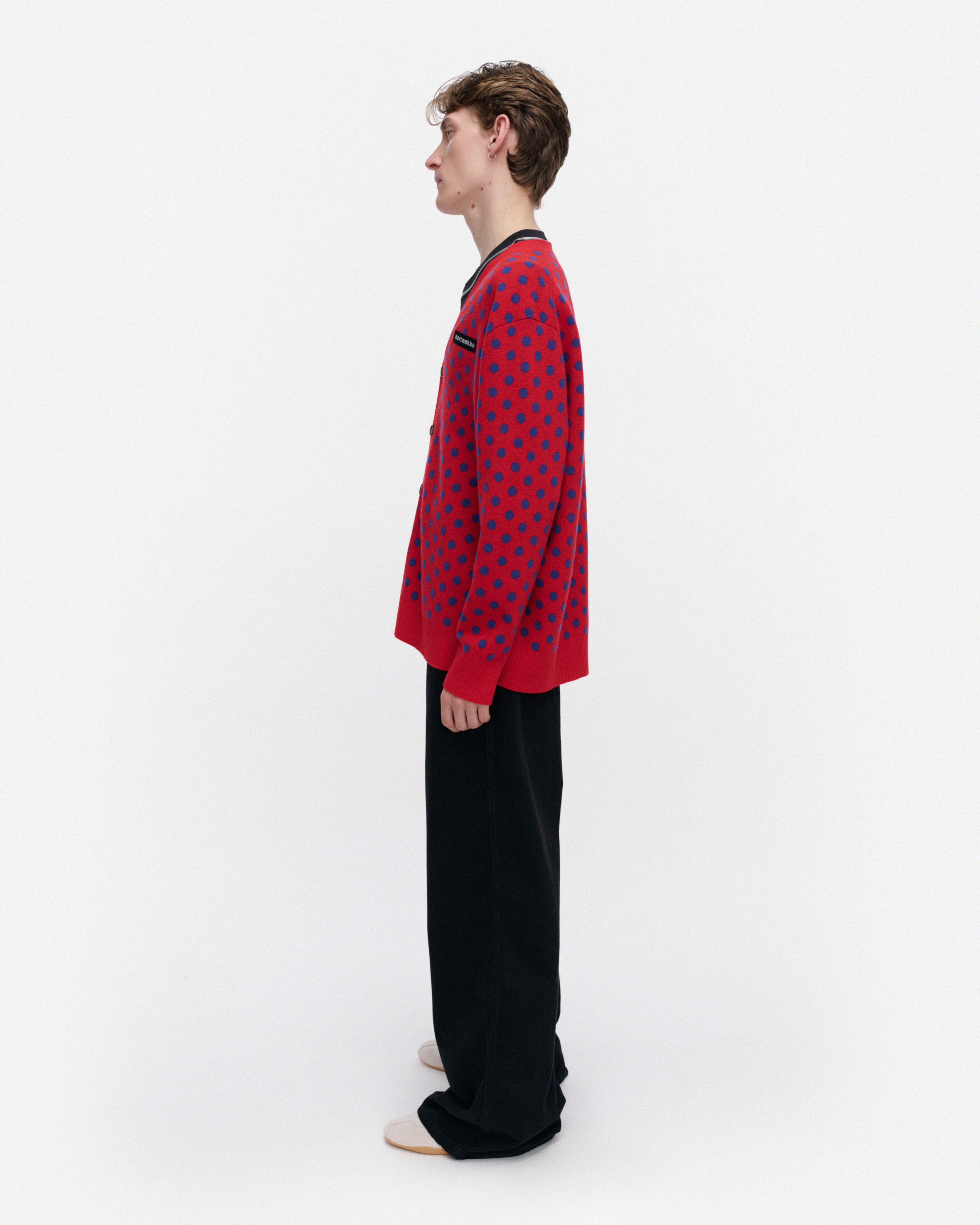 Rws Sif Pallo, Kioski knitted cardigan, red, blue,