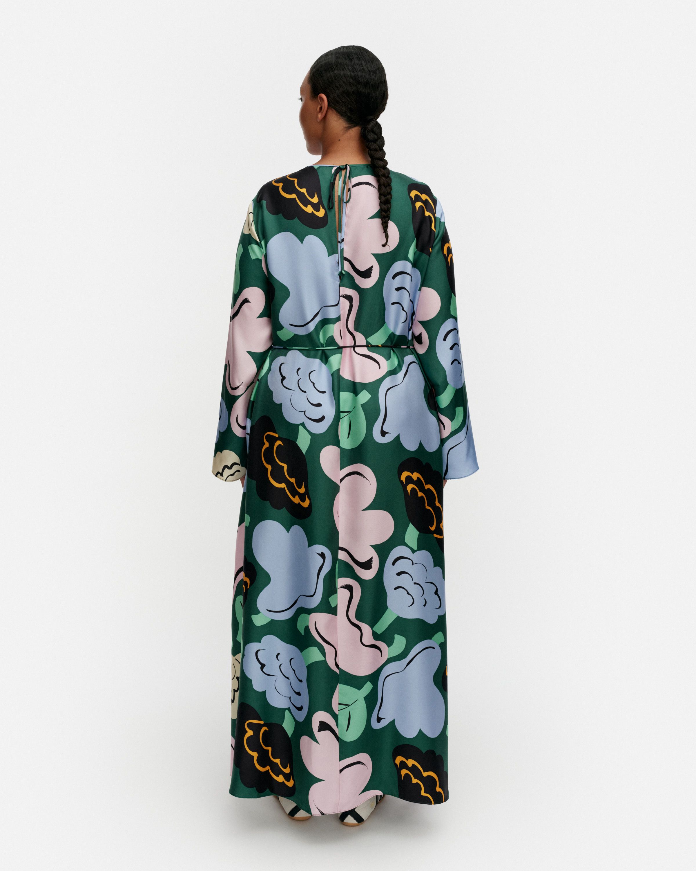 廃盤 レアmarimekko 2008 「Kurpitsa」 Kaunista Kukasta Kukkaan Silk dress | Marimekko