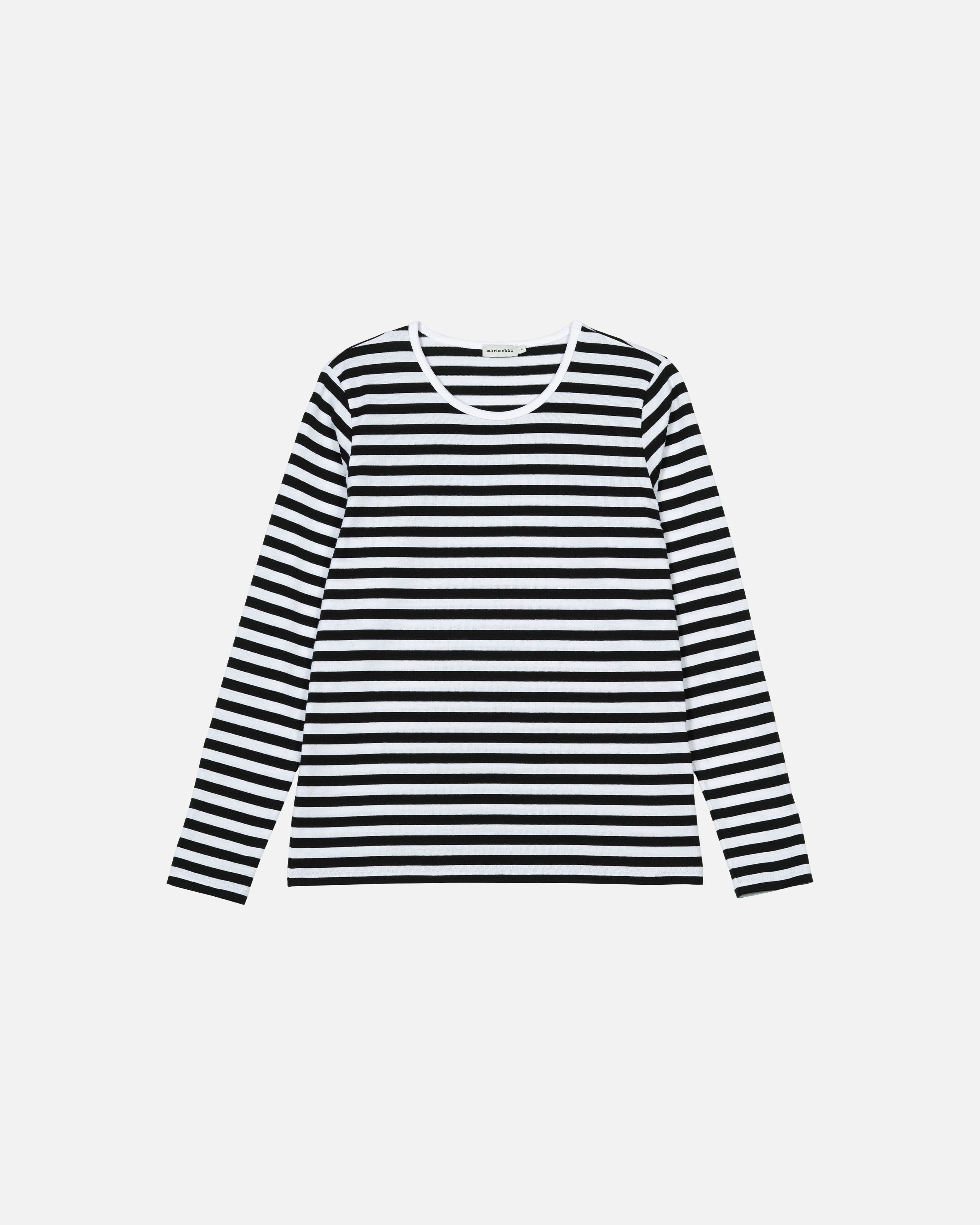 Mari jersey shirt white, black | Marimekko